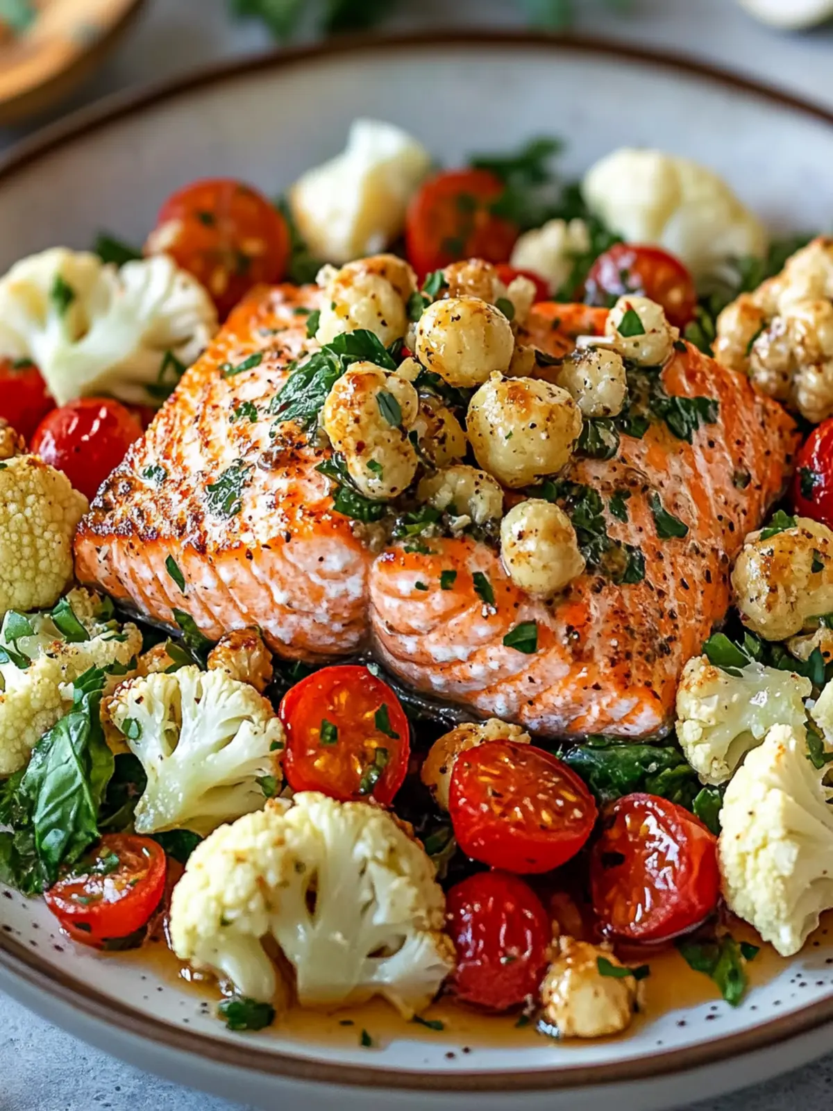 Lebanese Roast Salmon and Cauliflower Salad: A Zesty Delight 5 Lebanese Roast Salmon and Cauliflower Salad