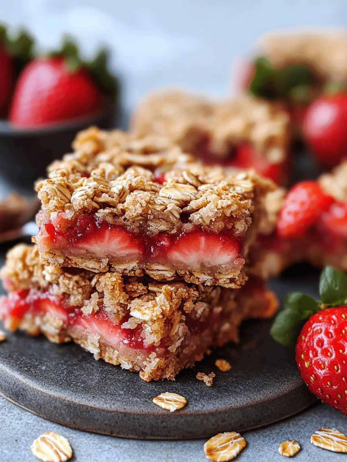 Delicious Healthy Strawberry Oatmeal Bars for Guilt-Free Snacking 4 Healthy Strawberry Oatmeal Bars