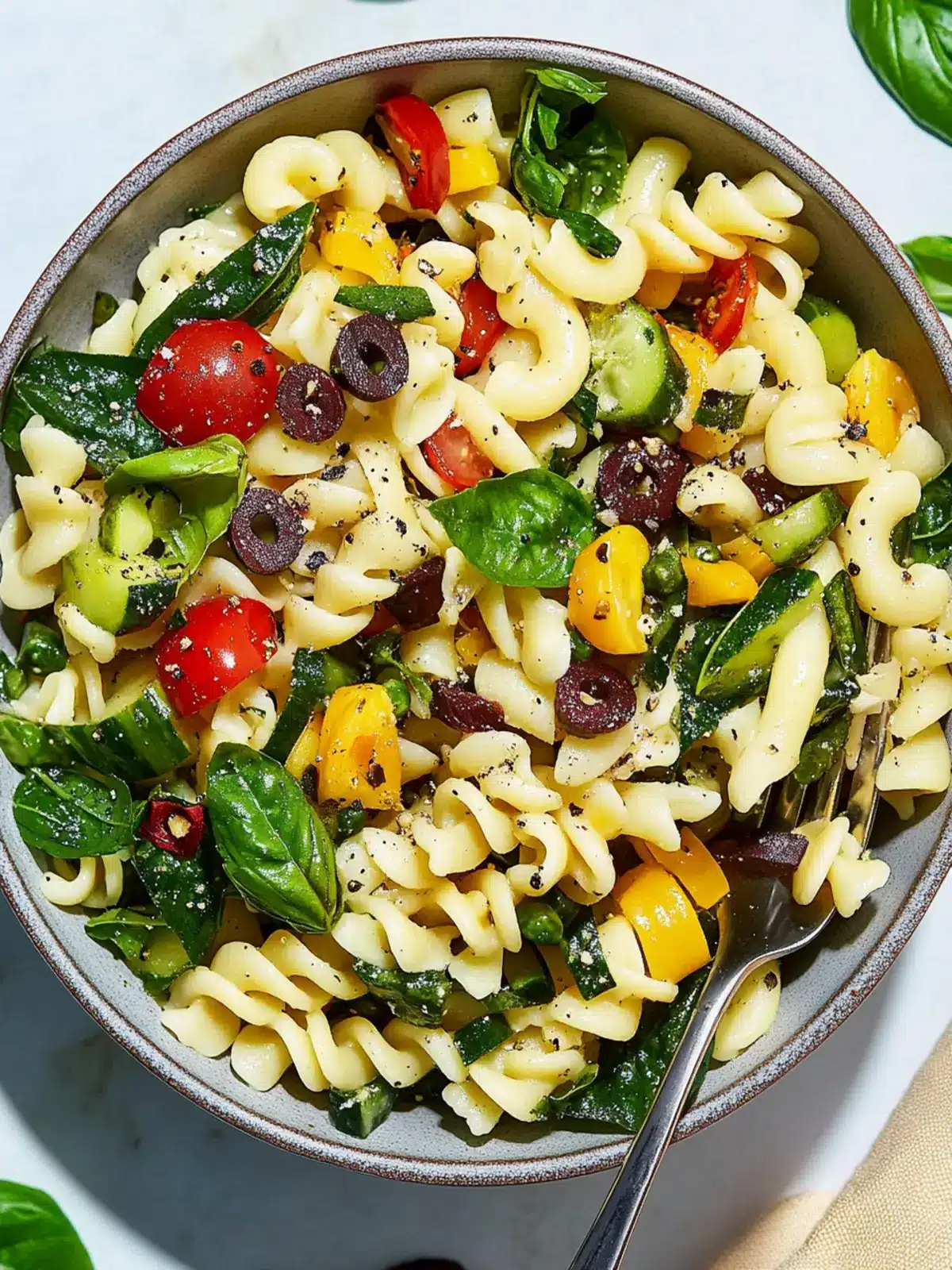 Vibrant Vegan Pasta Salad with Spinach and Peas in Minutes 5 Vegan Pasta Salad
