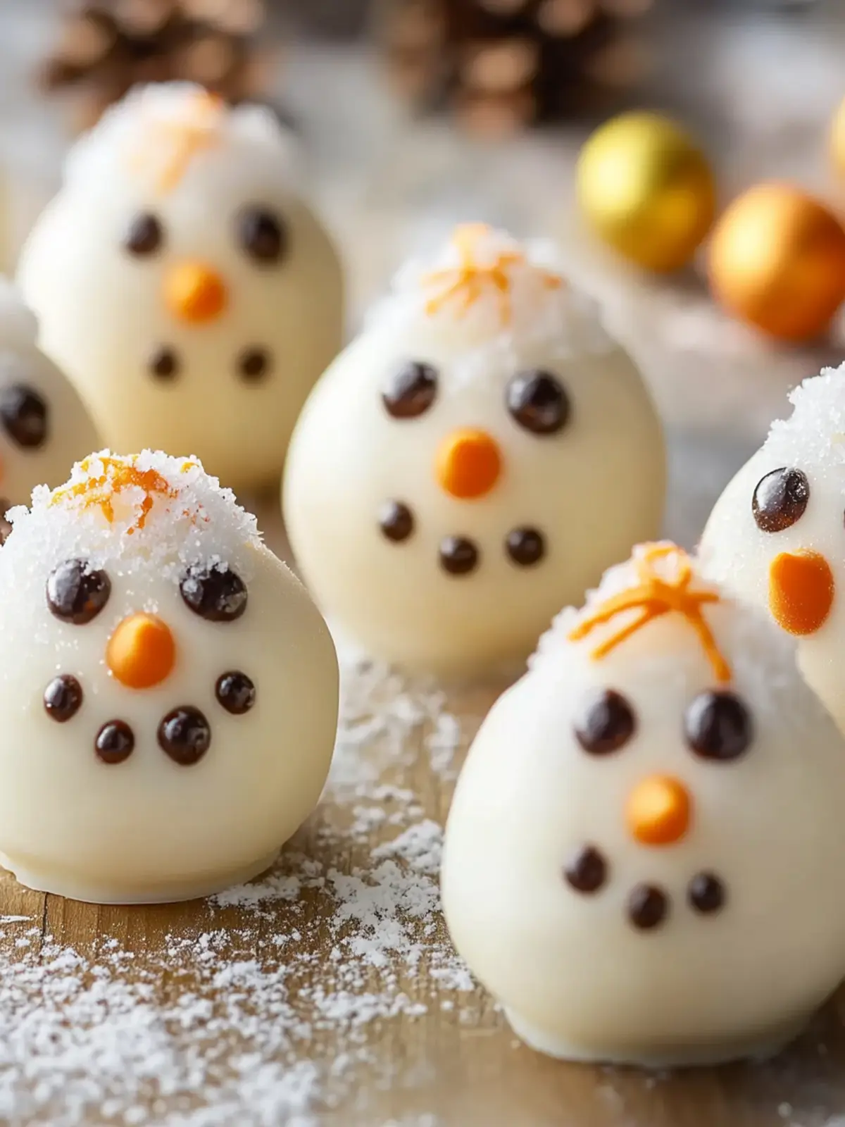 Cute Snowmen Truffles That Melt Hearts This Holiday Season 4 Cute Snowmen Truffles