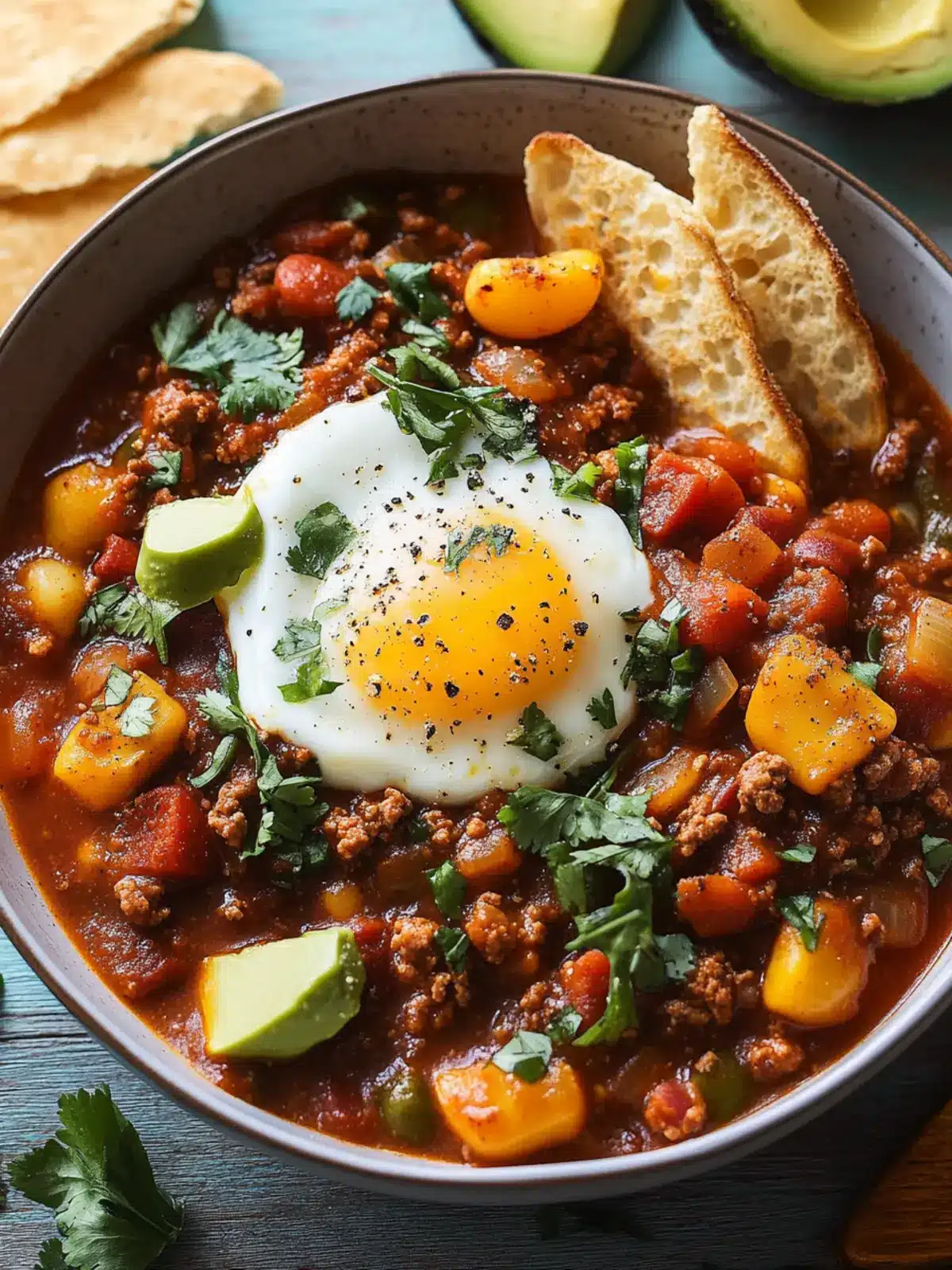 Hearty Chorizo Breakfast Chili for a Flavorful Morning Boost 2 Chorizo Breakfast Chili