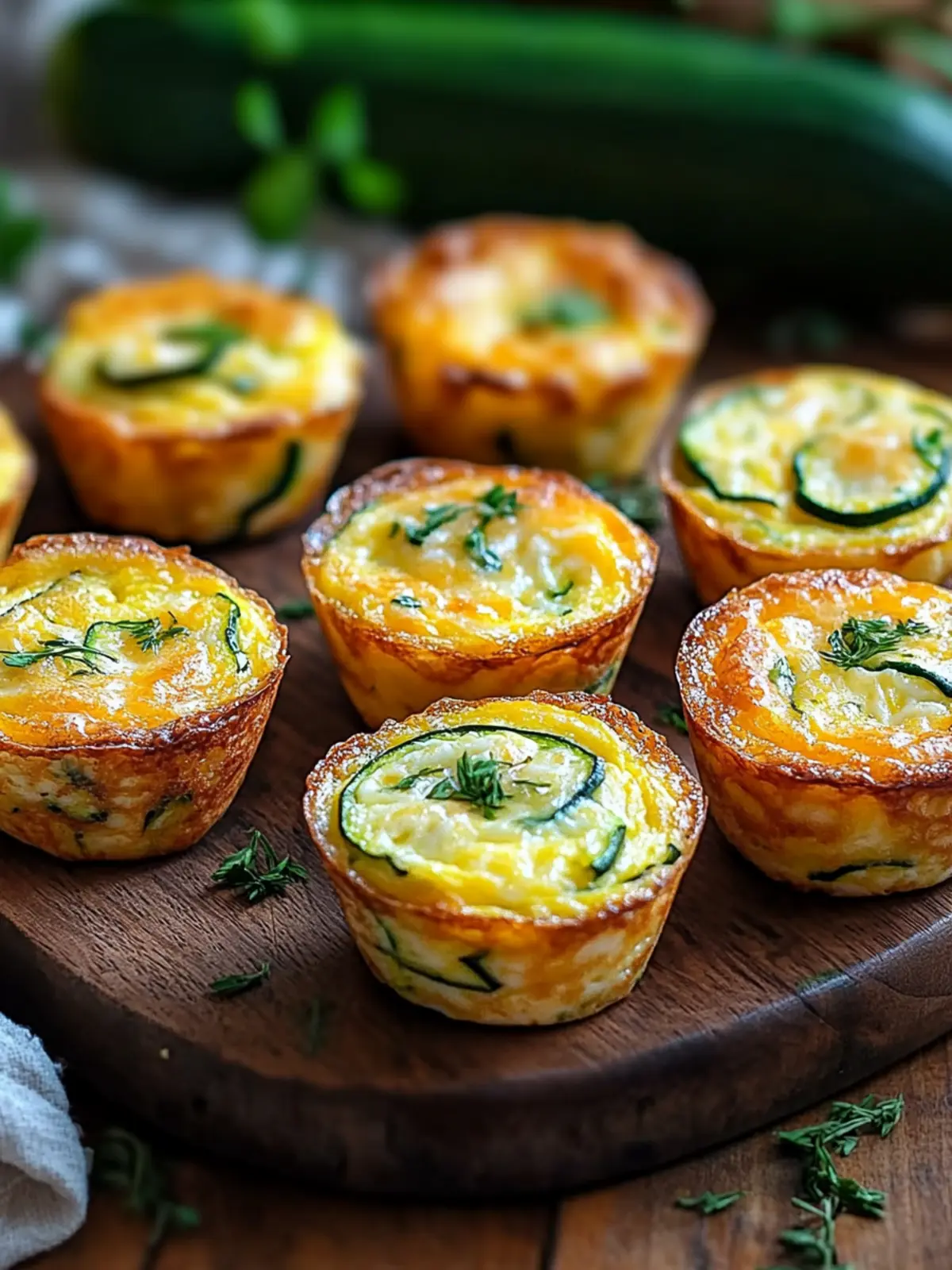 Zucchini Egg Muffins with Cheddar: Healthy Breakfast Magic 2 Zucchini Egg Muffins with Cheddar