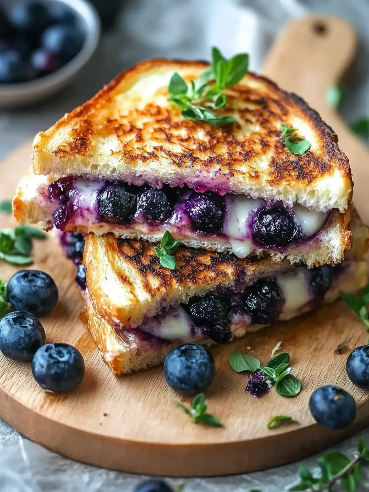 Delightful Crispy Blueberry Grilled Cheese for Cozy Brunches 5 Crispy Blueberry Grilled Cheese