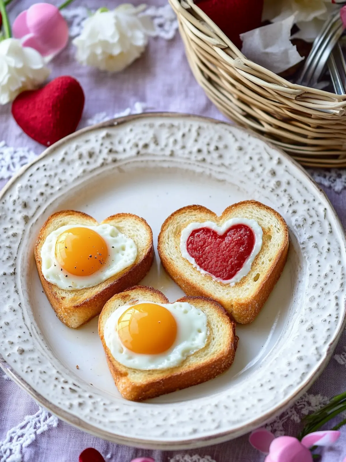Sunny Side Up Egg-Heart Toasts for an Unforgettable Valentine’s Day 3 Sunny Side up Egg-Heart Toasts For Valentine's Day Breakfast
