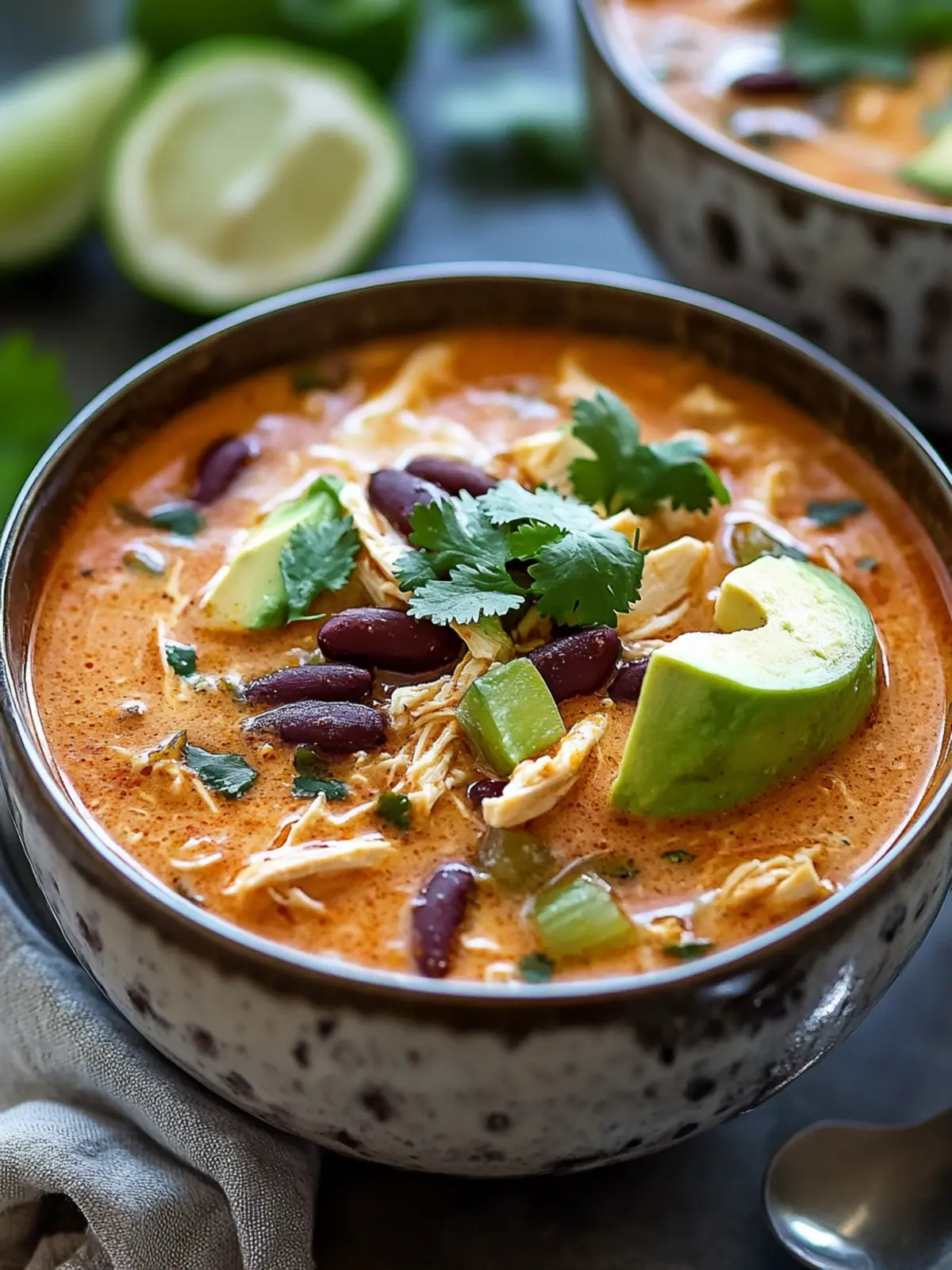 Creamy Chicken Enchilada Soup That's Totally Customizable 2 Chicken Enchilada Soup