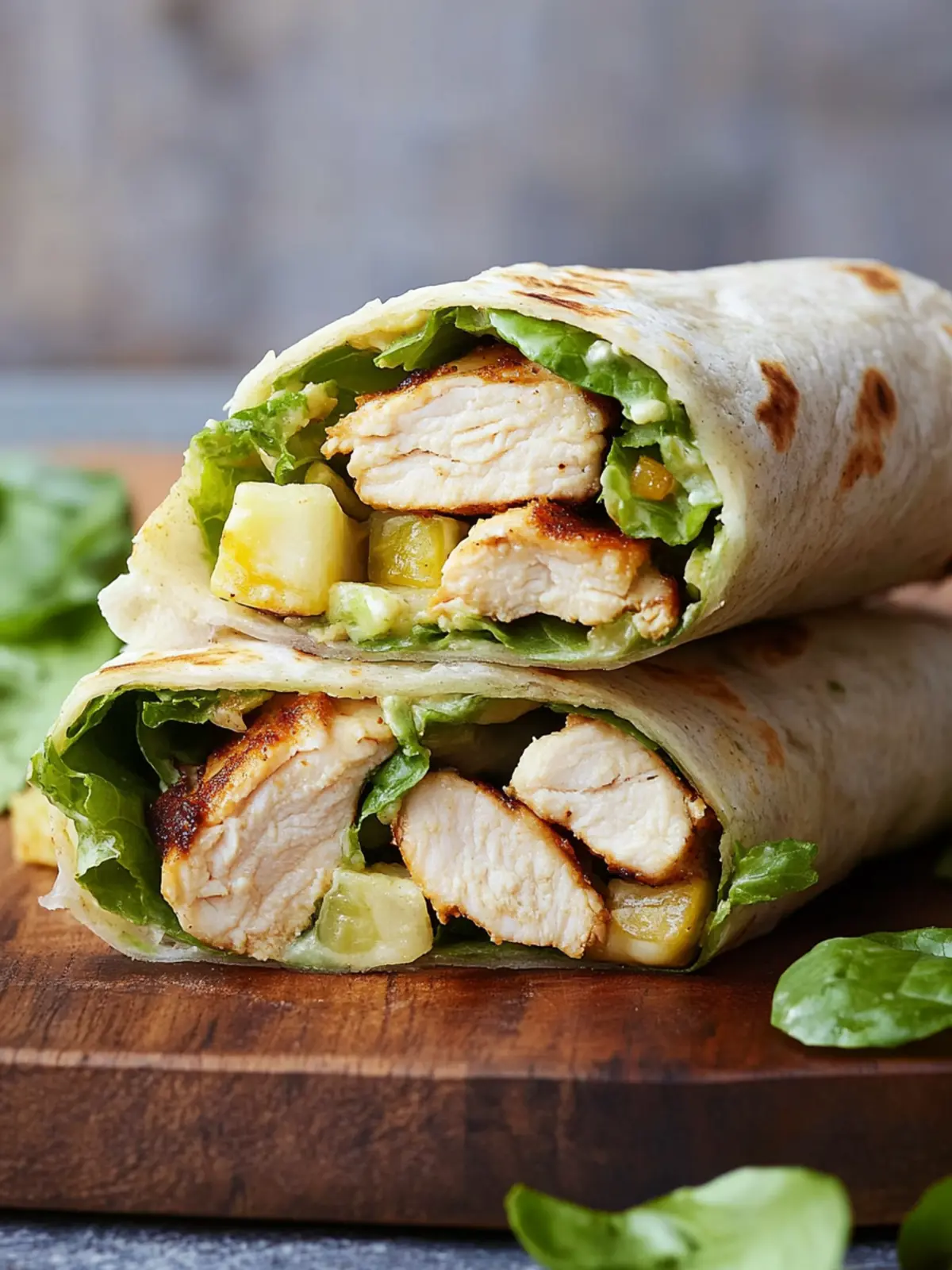 Savory Chicken Caesar Wraps for a Flavor-Packed Lunch 4 Chicken Caesar Wraps