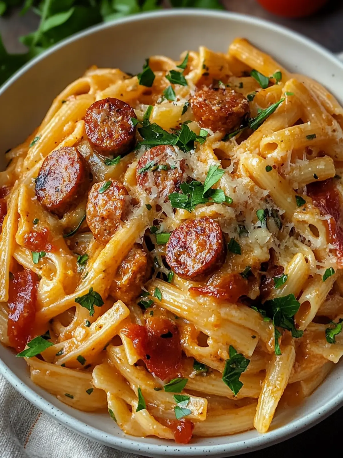 Quick & Delicious Spicy Cajun Sausage Pasta in 30 Minutes 2 Spicy Cajun Sausage Pasta