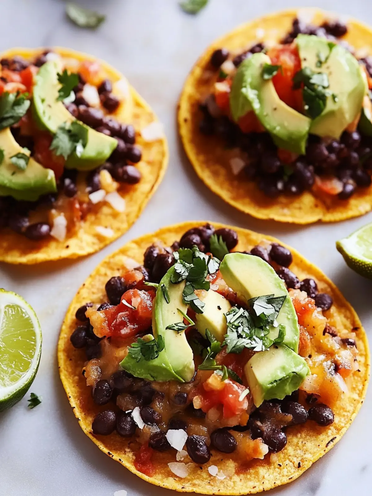 Savor the Flavor: Easy Black Bean Tostadas in 30 Minutes 4 Black Bean Tostadas