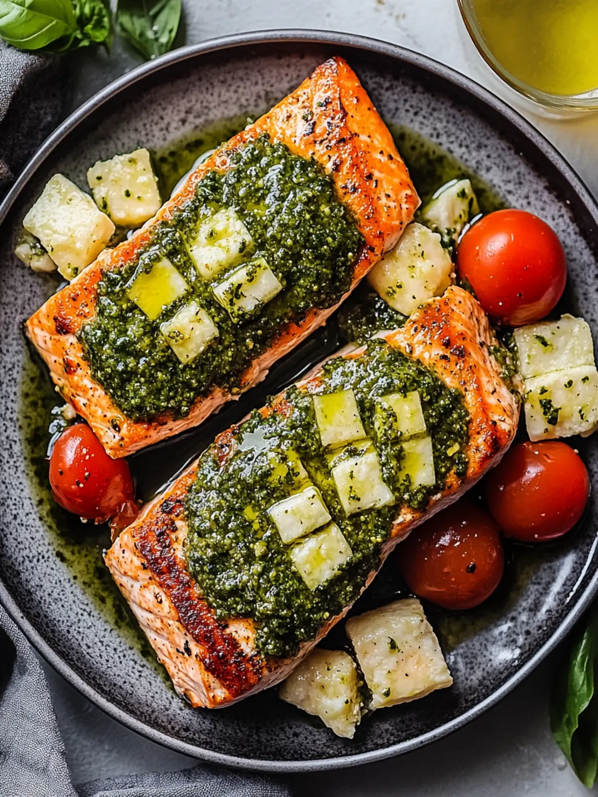 Savory Pesto Salmon: Your 30-Minute Dinner Delight! 4 Pesto Salmon