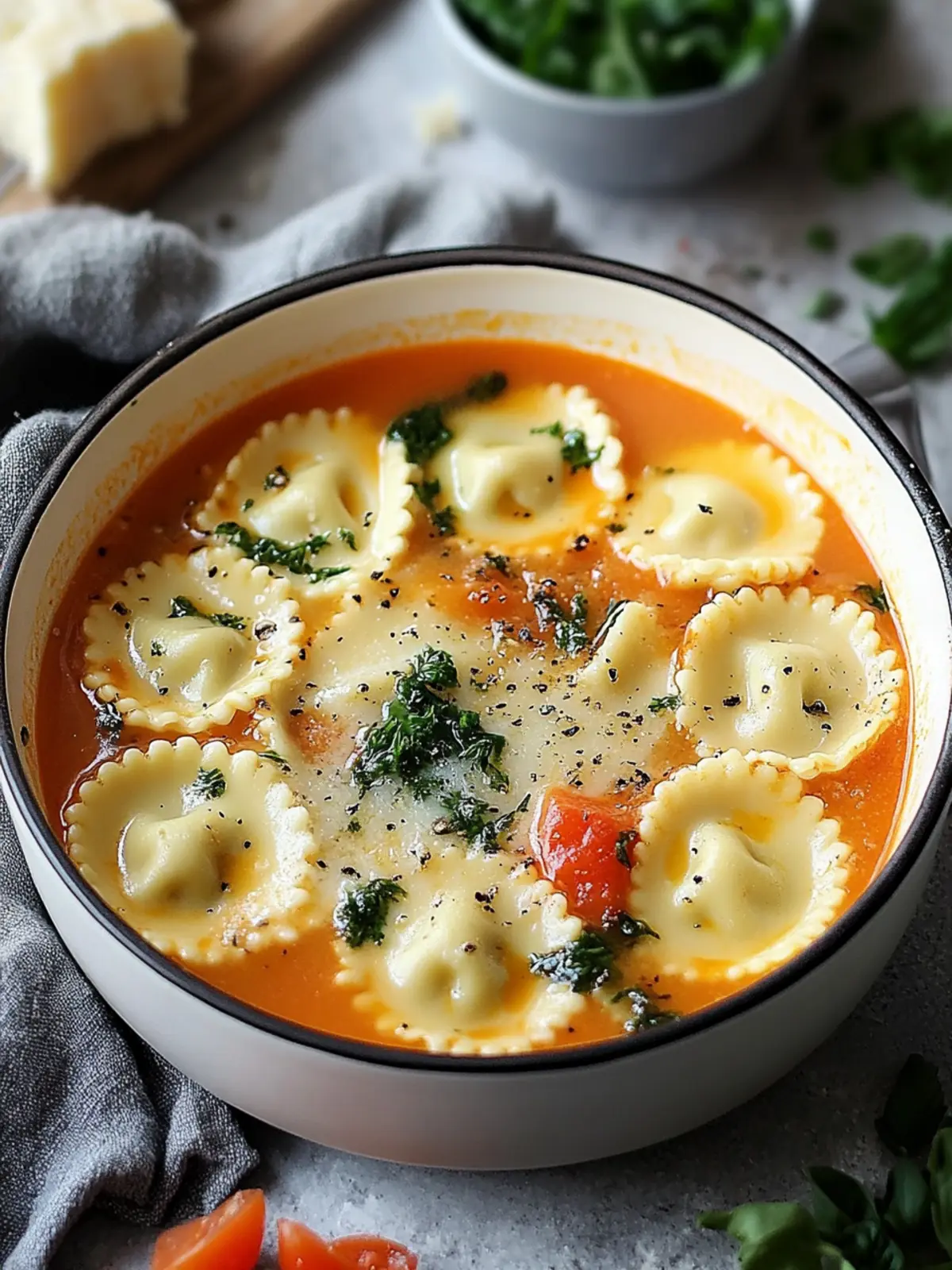 Comforting Ravioli Soup Recipe for Busy Weeknights 3 Ravioli Soup