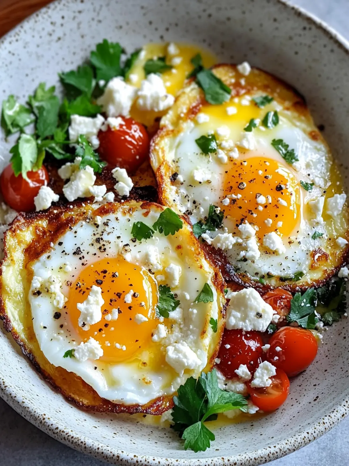 Crispy Feta Fried Eggs: Elevate Your Breakfast Game Today 2 Crispy Feta Fried Eggs