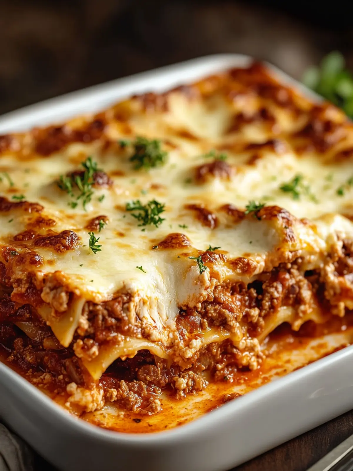 Delicious Oven-Baked Beef Lasagna for Cozy Family Nights 5 Oven-Baked Beef Lasagna