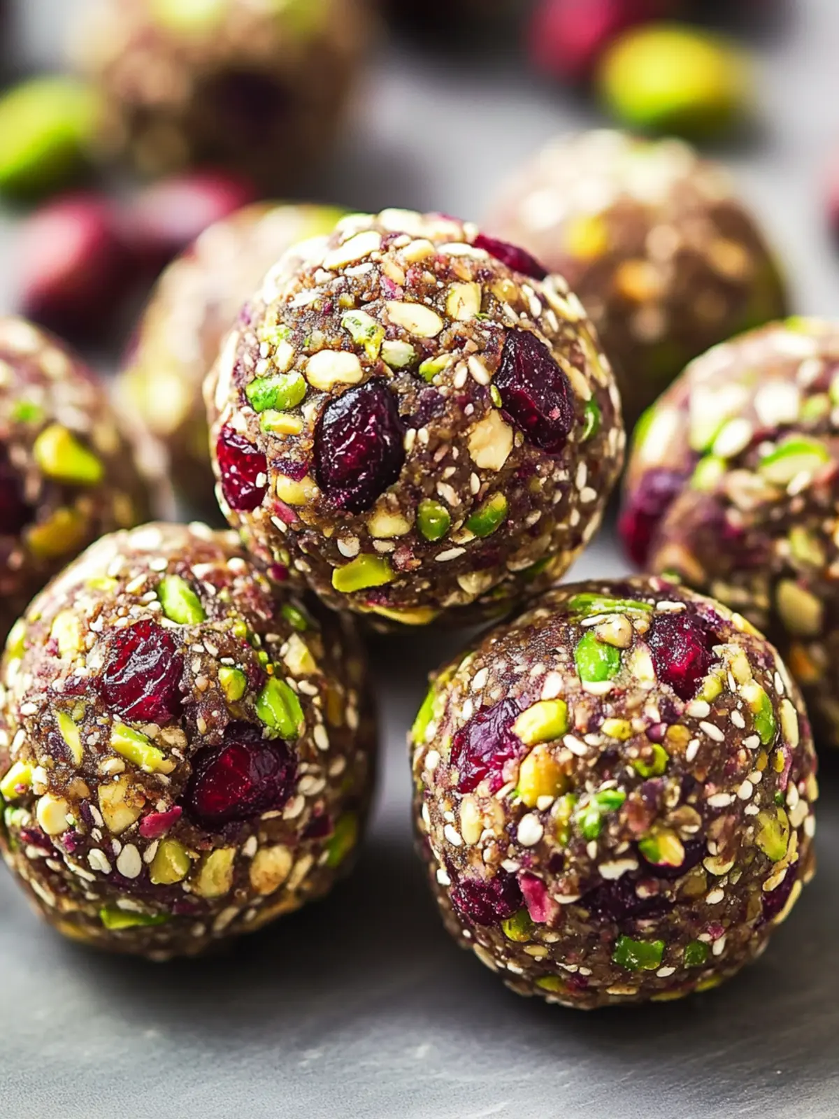 Cranberry Pistachio Energy Bites for Your Healthy Snack Cravings 2 Cranberry Pistachio Energy Bites