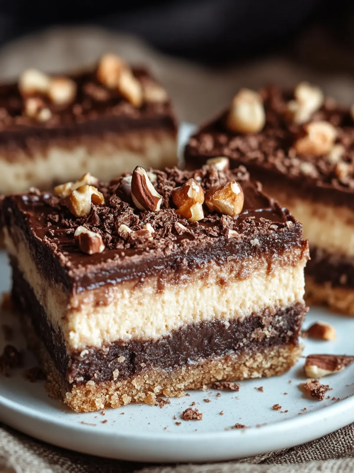 Irresistible Nutella Cheesecake Bars for Chocolate Lovers 2 Nutella Cheesecake Bars