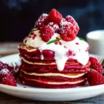 Irresistible Red Velvet Pancakes Recipe with Creamy Icing 2 Red Velvet Pancakes Recipe