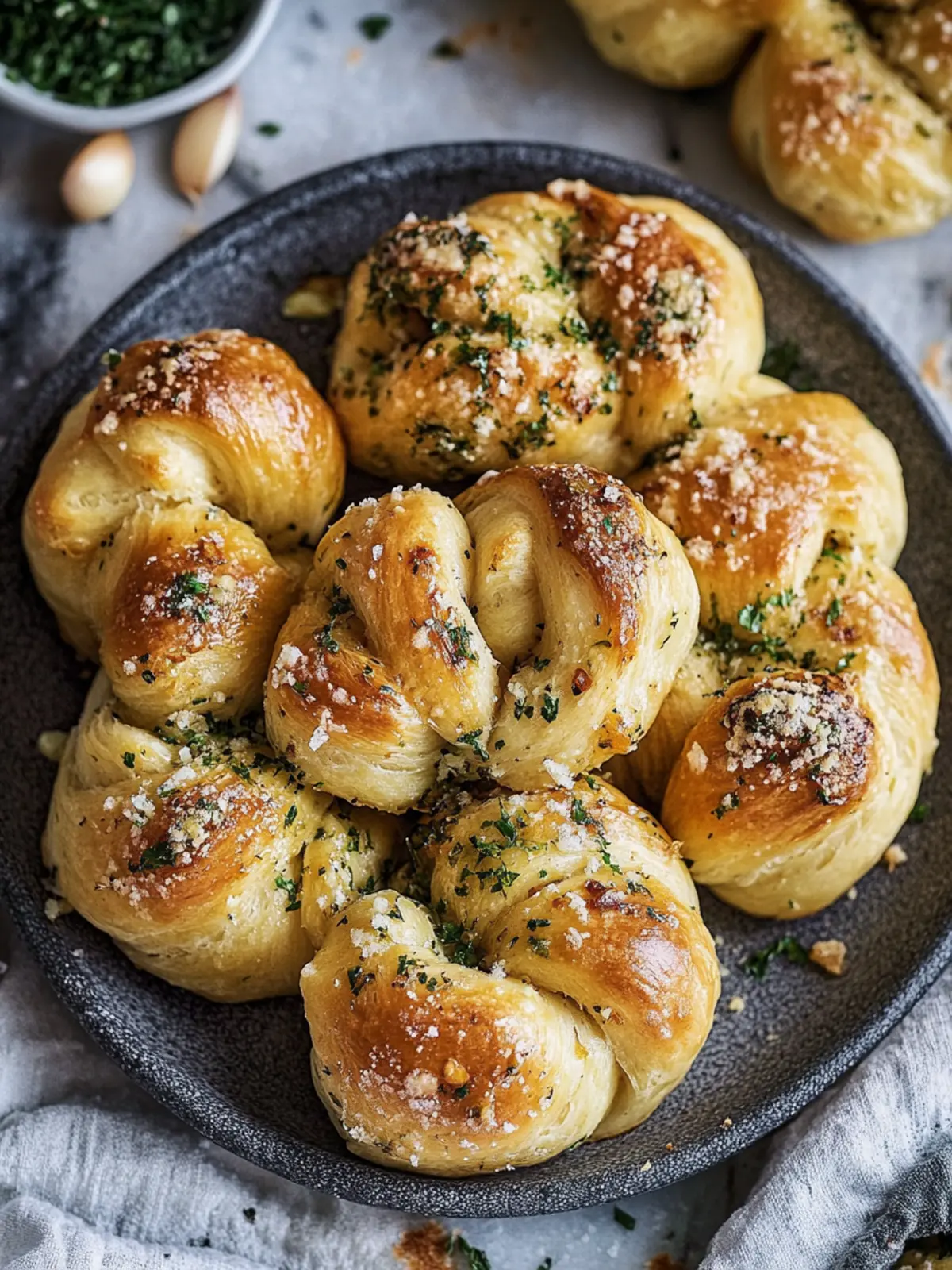 Garlic Knots: Quick and Irresistible Appetizer Bliss 4 Garlic Knots