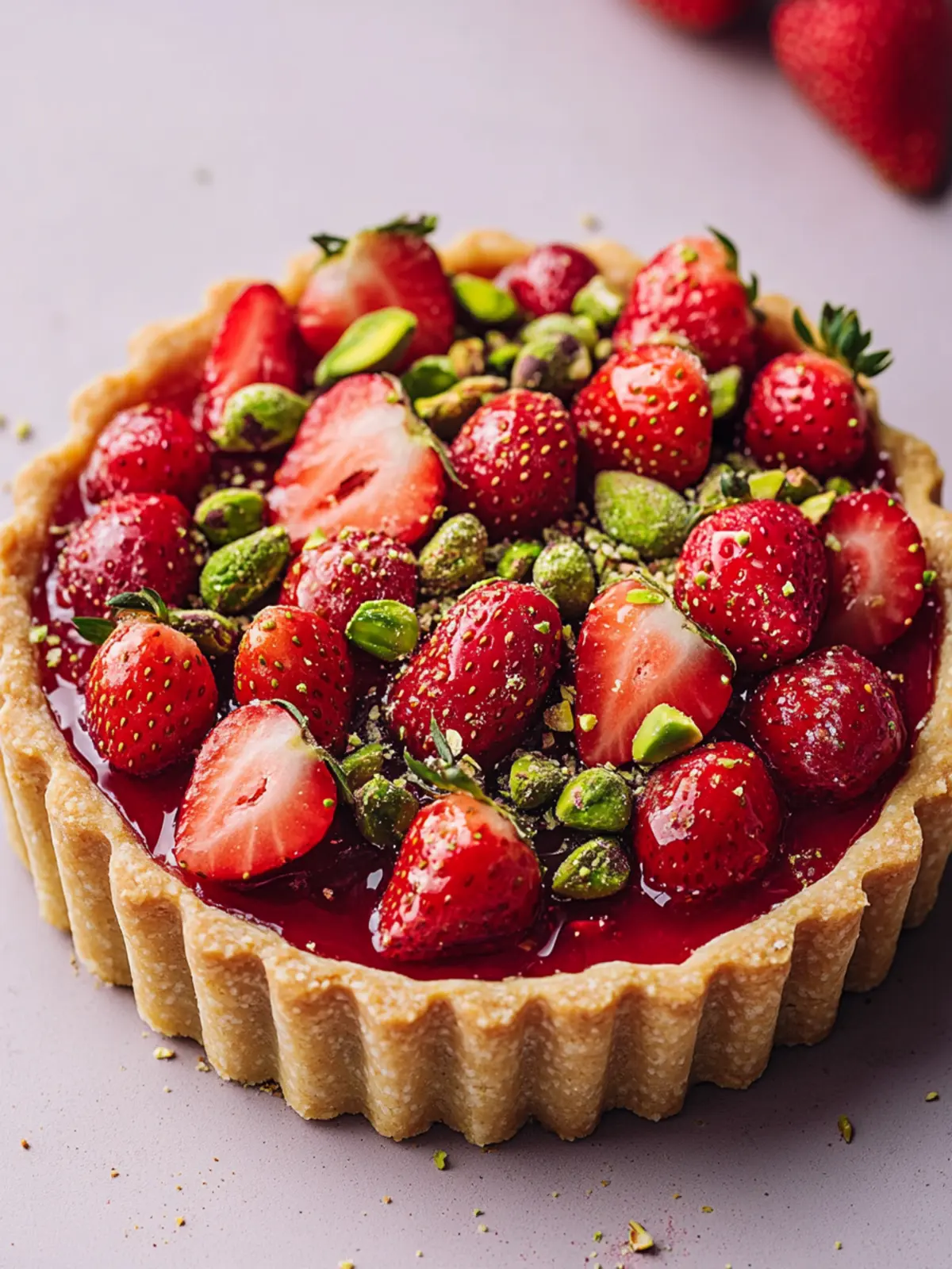 Deliciously Elegant Strawberry Pistachio Tart for Home Chefs 2 Strawberry Pistachio Tart