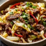 Savory Black Pepper Beef and Cabbage Stir-Fry in 25 Minutes 3 Black Pepper Beef and Cabbage Stir-Fry