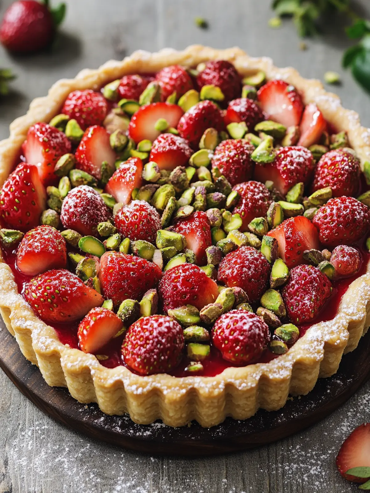 Deliciously Elegant Strawberry Pistachio Tart for Home Chefs 5 Strawberry Pistachio Tart