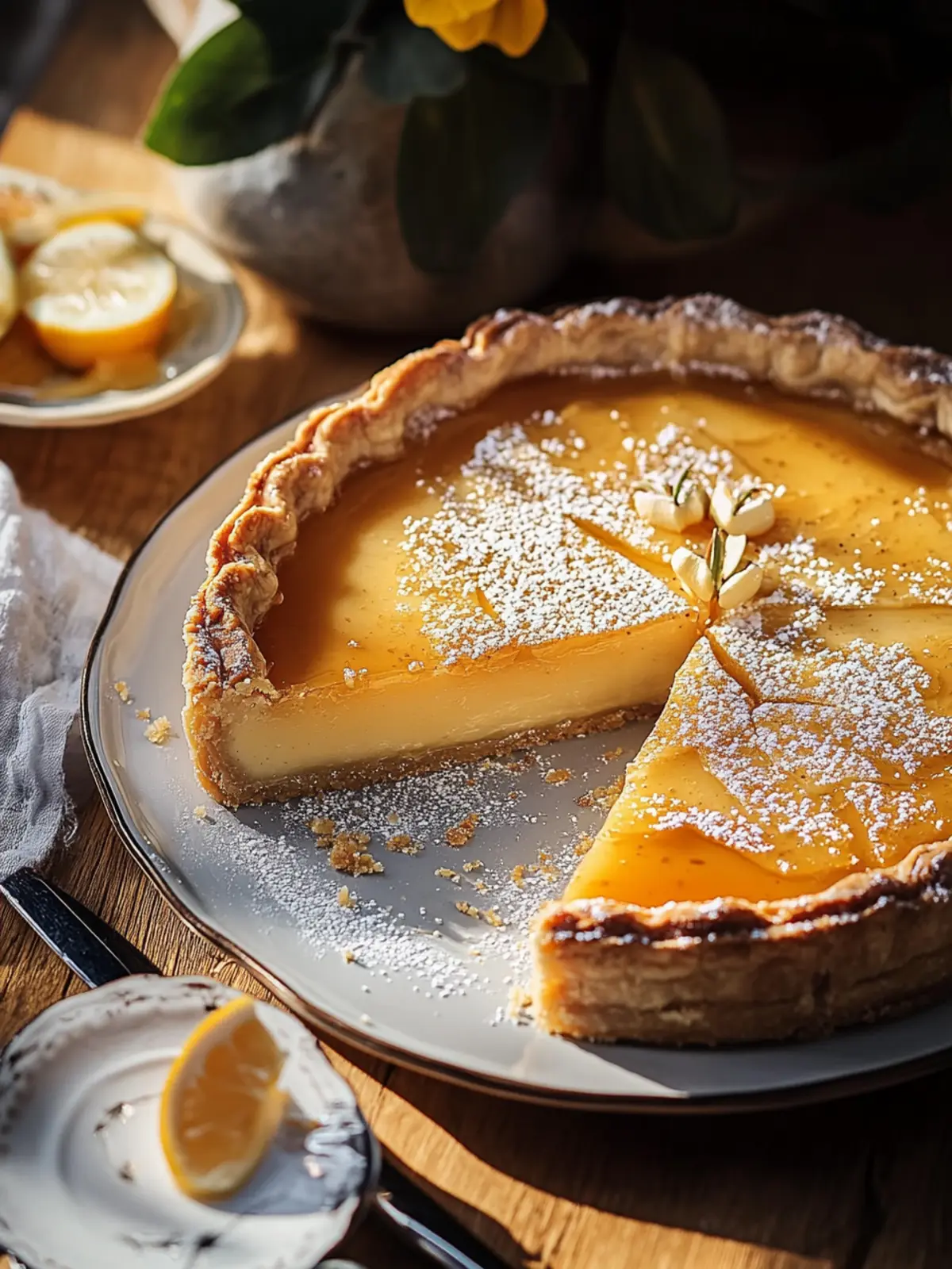 Golden Greek Honey Pie (Melopita) – Sweeten Your Day at Home 4 Golden Greek Honey Pie (Melopita)