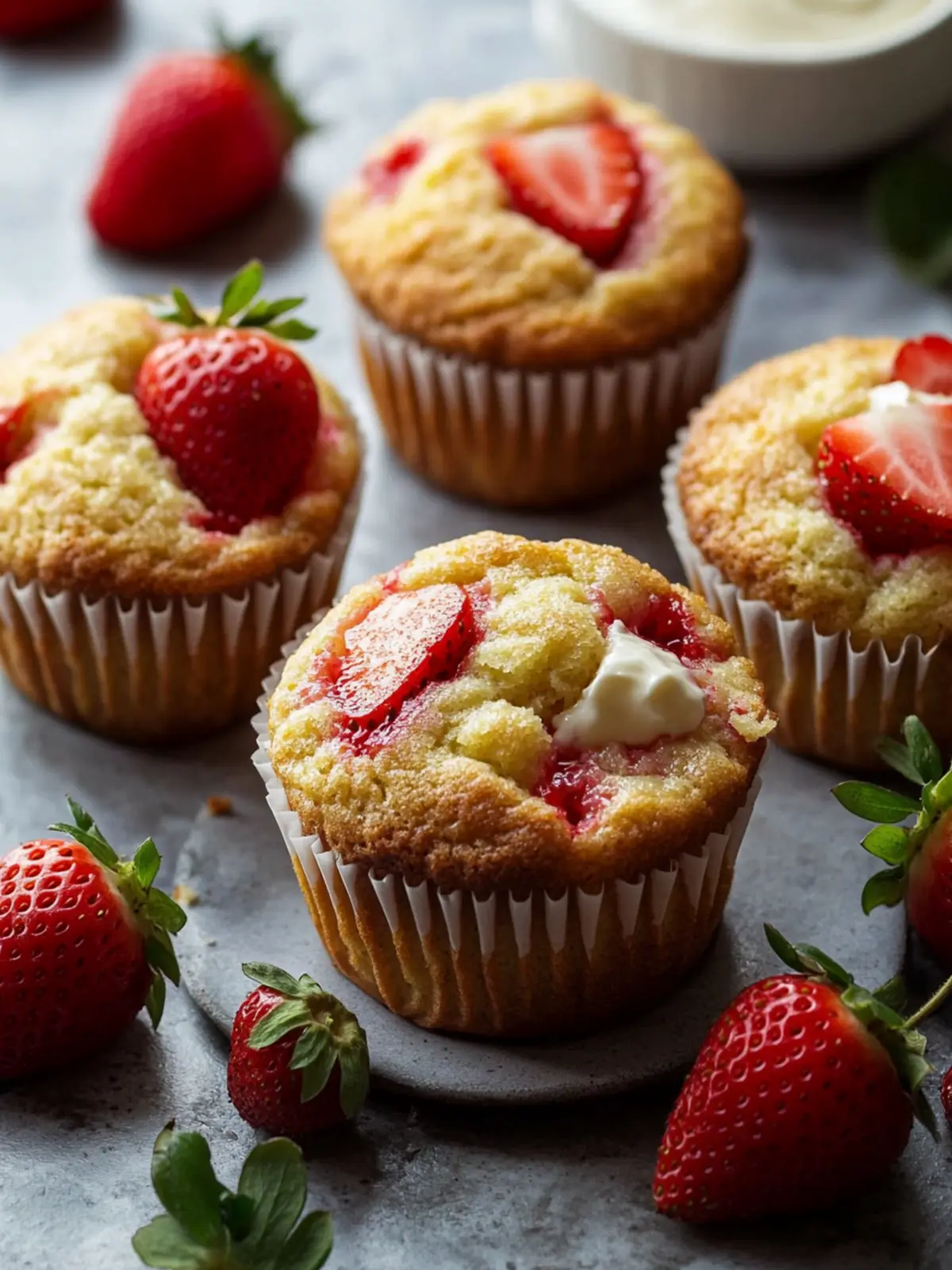 Strawberry Cream Cheese Muffins: Sweet, Creamy Bliss Awaits 3 Strawberry Cream Cheese Muffins: A Perfect Blend of Sweet and Creamy
