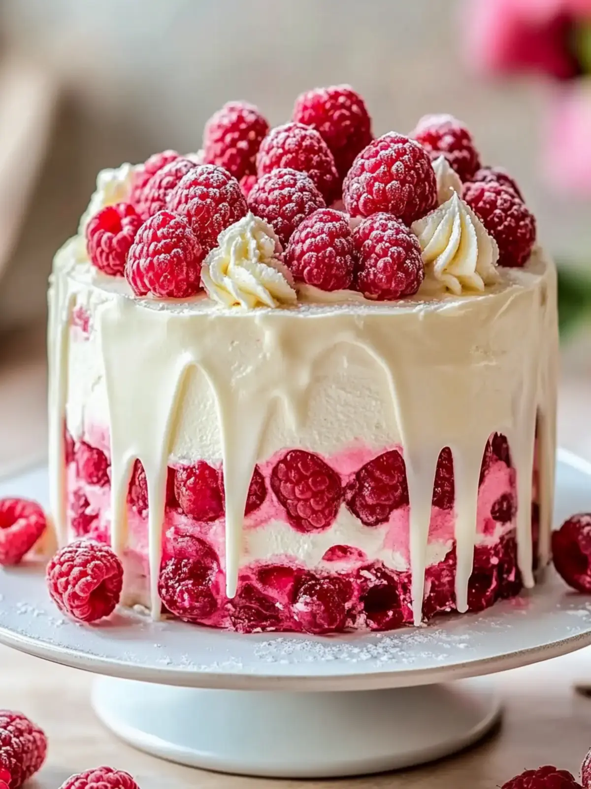 White Chocolate Raspberry Dream Cake: Elevate Your Celebrations 2 White Chocolate Raspberry Dream Cake