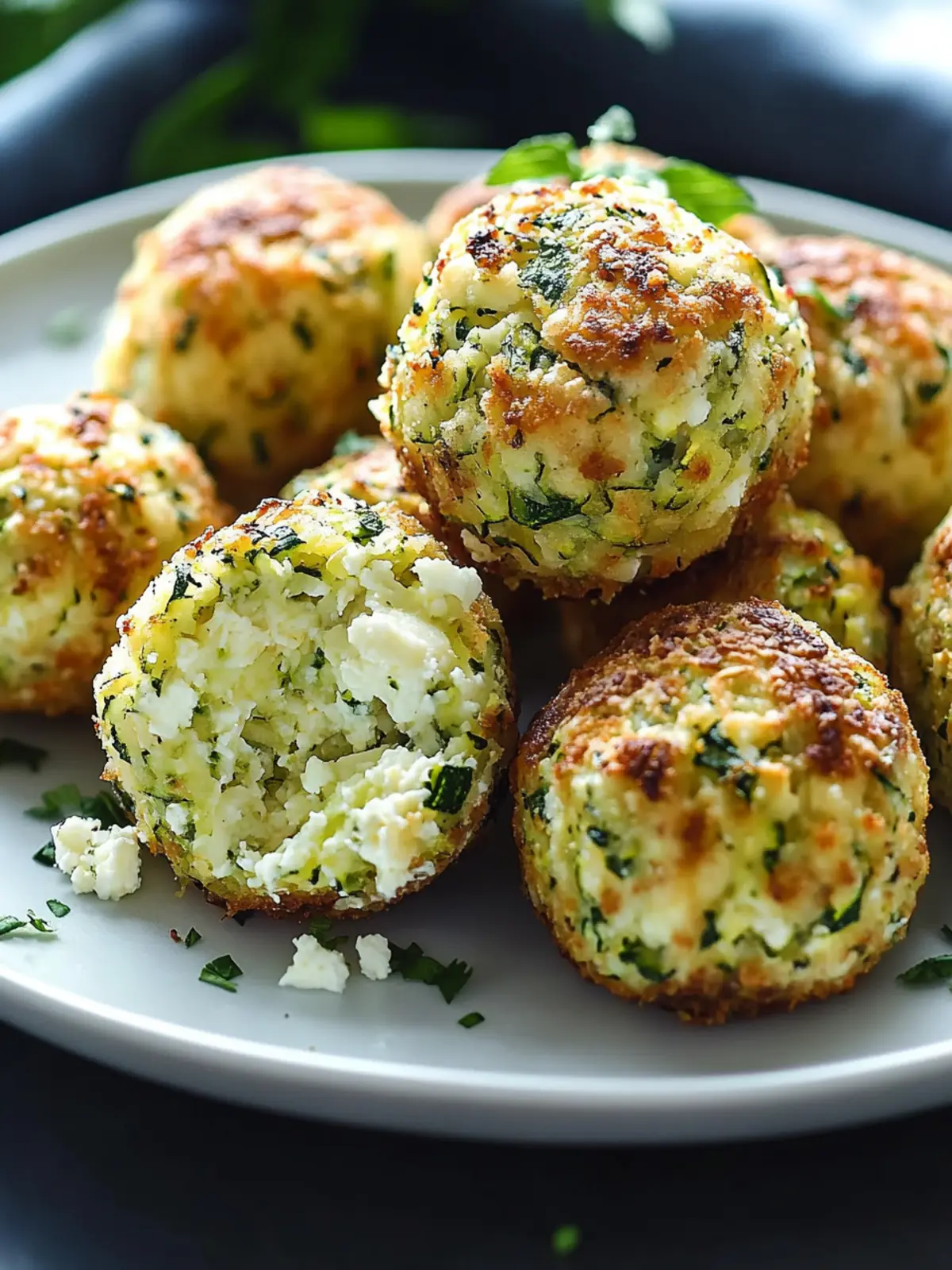 Crispy Zucchini Feta Balls: Your New Favorite Healthy Snack 2 Crispy Zucchini Feta Balls