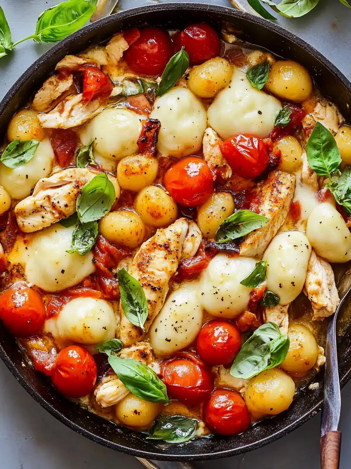 Caprese Chicken Gnocchi Skillet: Your New Quick Dinner Crush 4 Caprese Chicken Gnocchi Skillet