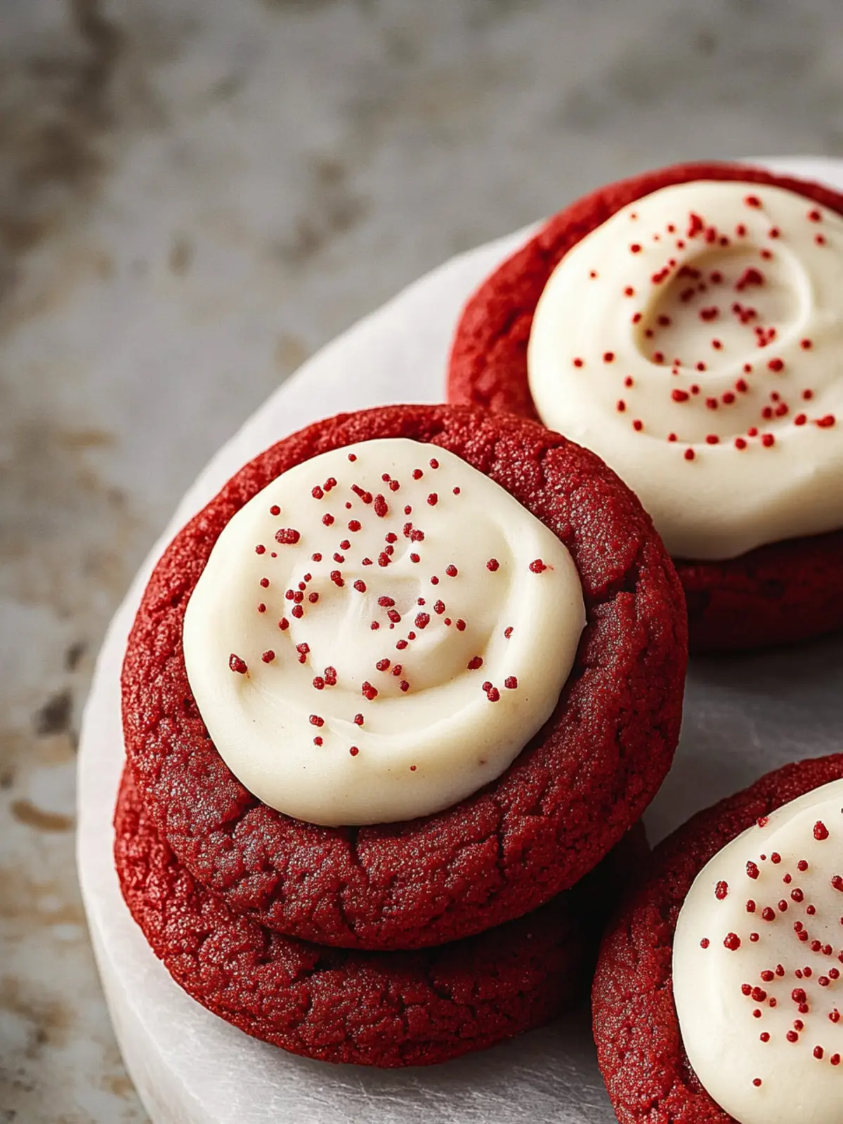 Irresistible Red Velvet Cookies with Cream Cheese Frosting Recipe 2 Red Velvet Cookies with Cream Cheese Frosting