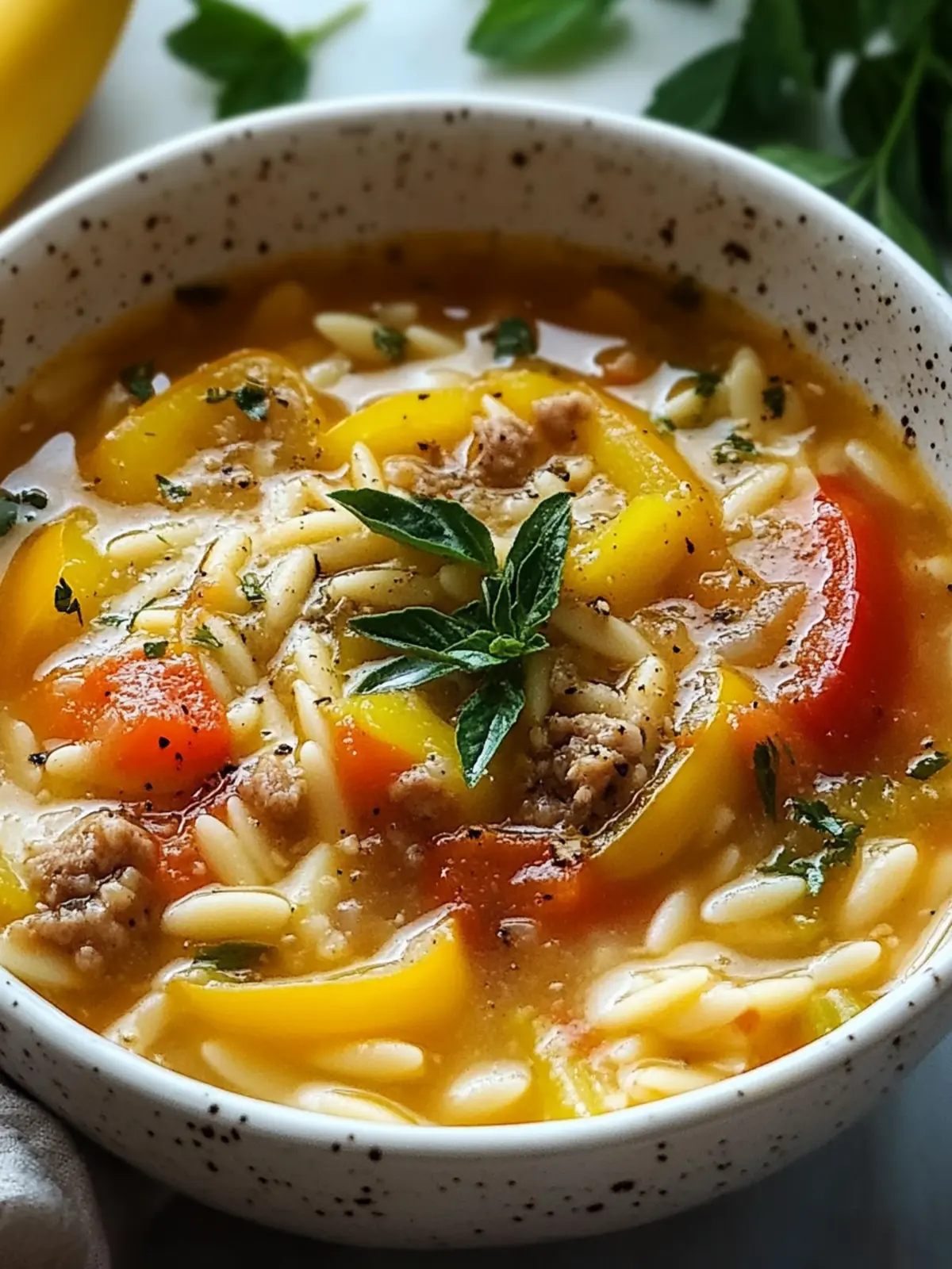 Cozy Orzo Stuffed Banana Peppers Soup for Chill Evenings 4 Orzo Stuffed Banana Peppers Soup