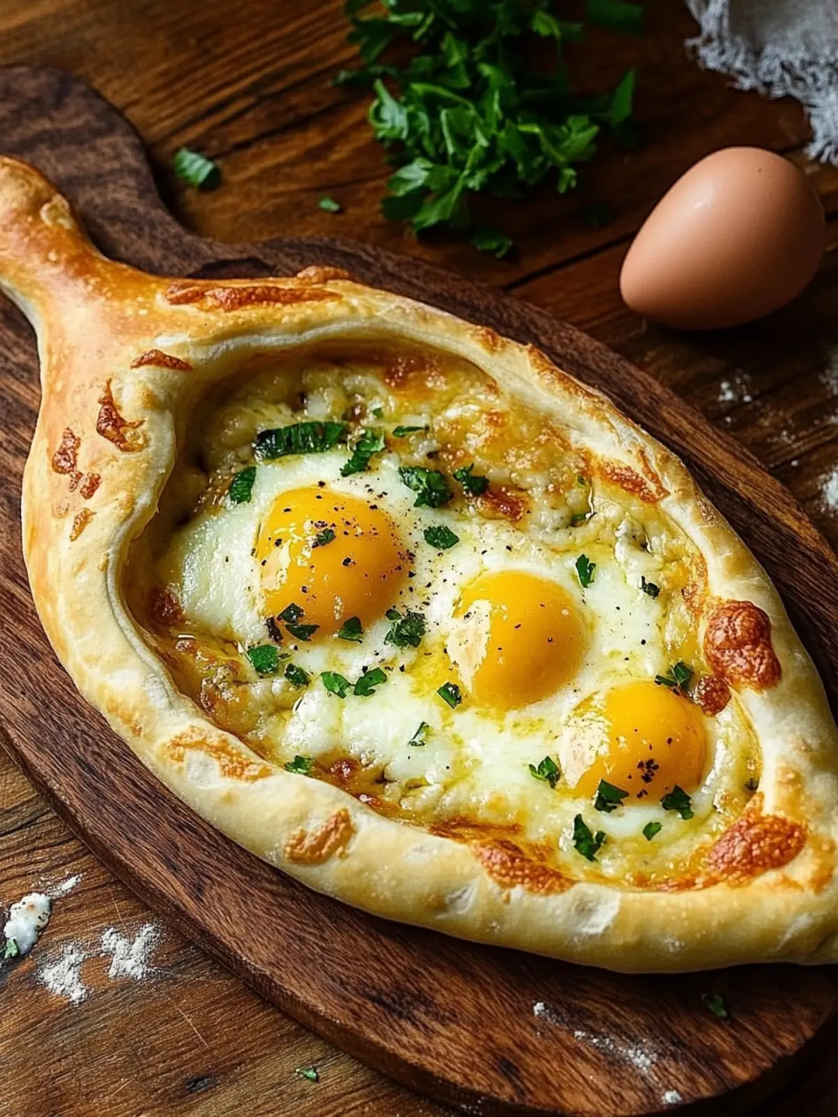 Easy Khachapuri: Comforting Cheese Boat in No Time 2 Easy Khachapuri