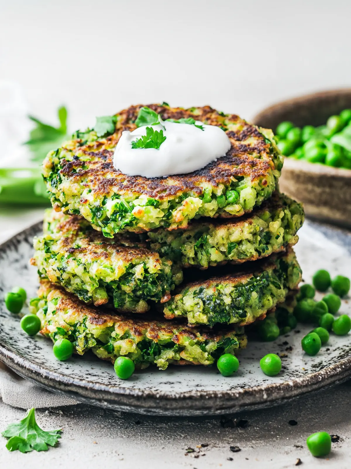 Delicious Kale and Green Pea Fritters for Guilt-Free Snacking 5 Kale and green pea fritters