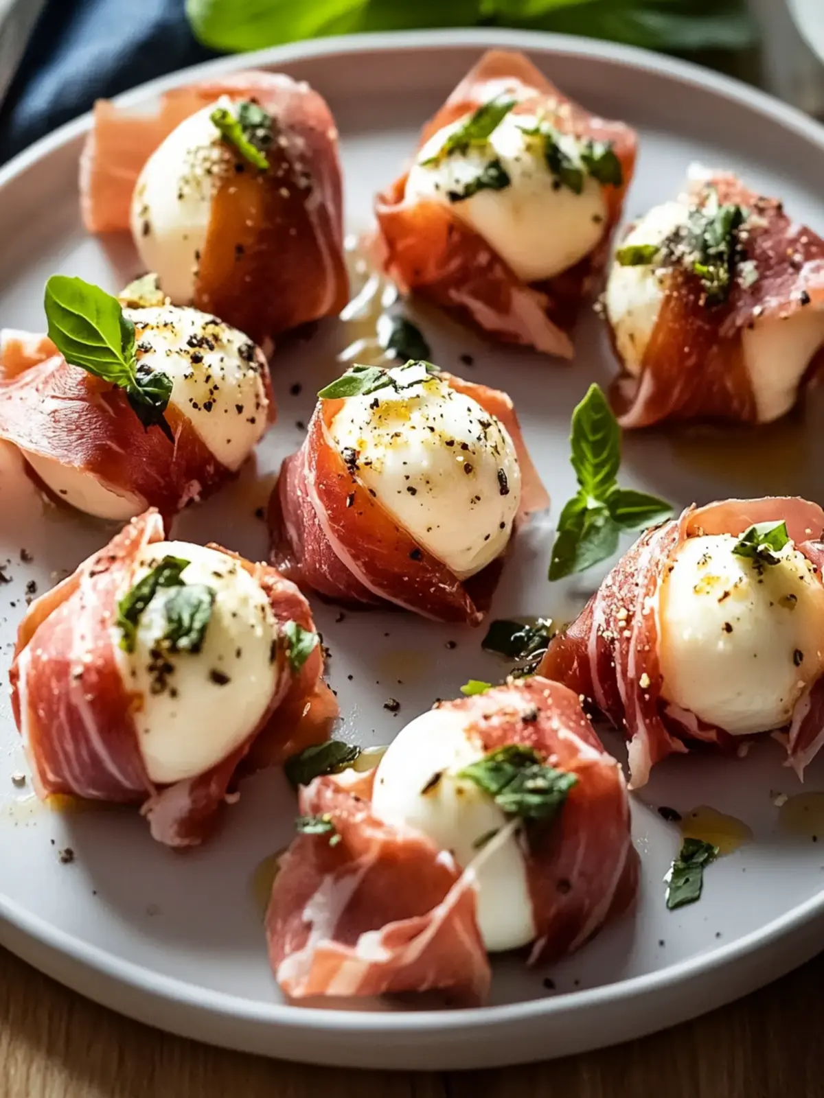 Savory Beef Prosciutto Wrapped Mozzarella Bites to Impress 3 Beef Prosciutto Wrapped Mozzarella Bites