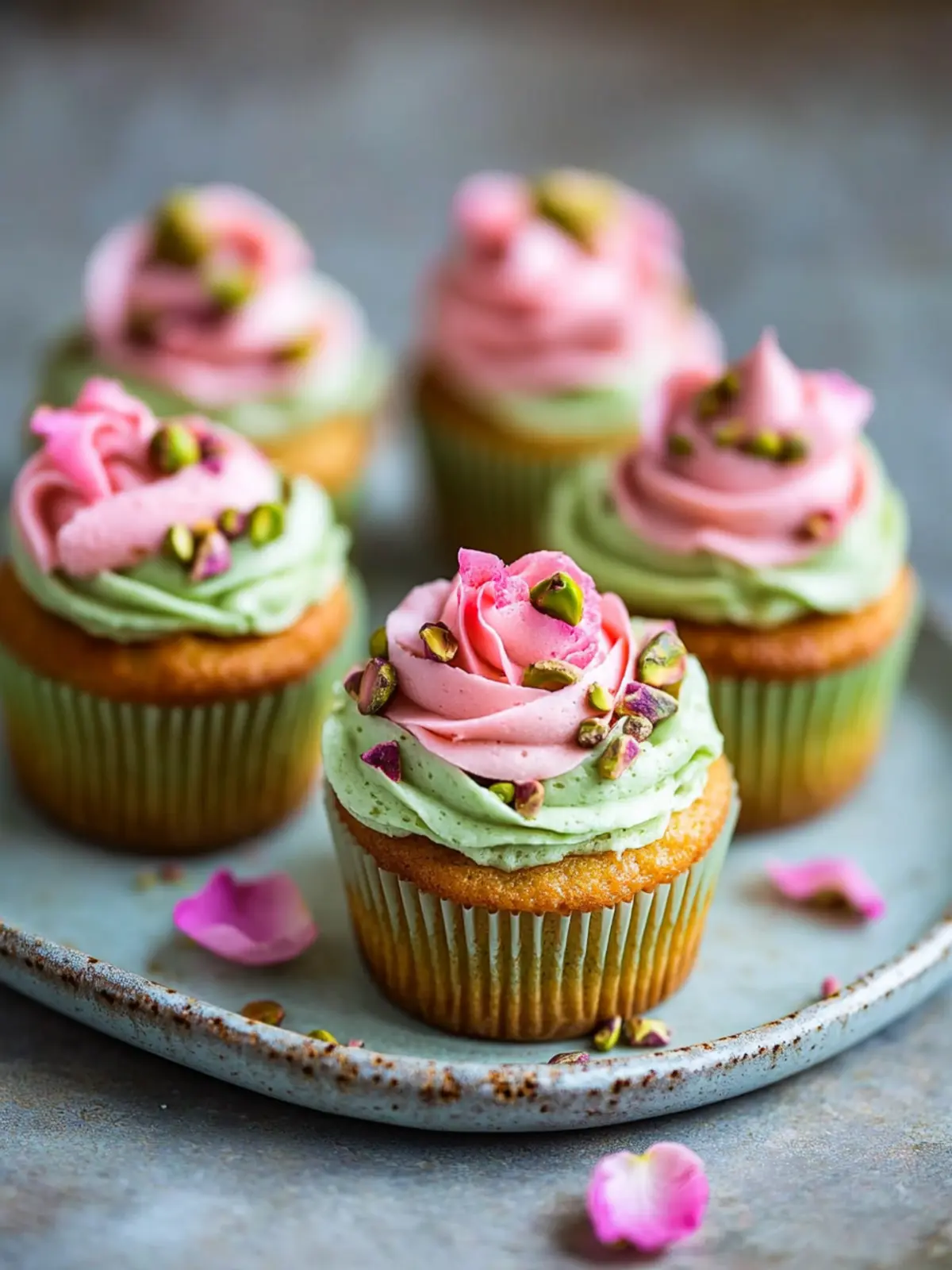 Delightful Vegan Mini Rose Pistachio Cupcakes That Impress 2 Vegan Mini Rose Pistachio Cupcakes