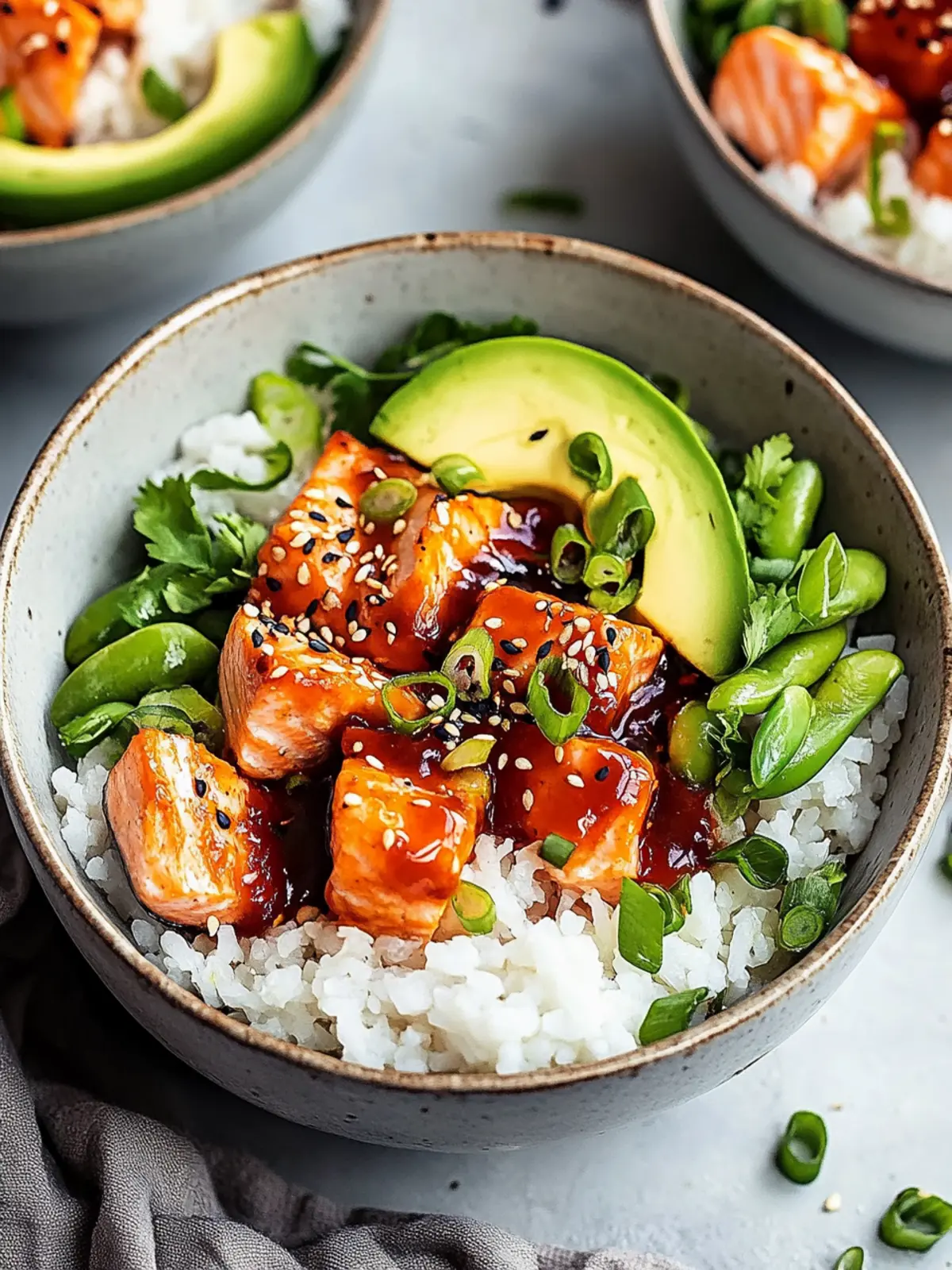 Honey Sriracha Salmon Bowls for a Quick Flavor Explosion 2 Honey Sriracha Salmon Bowls