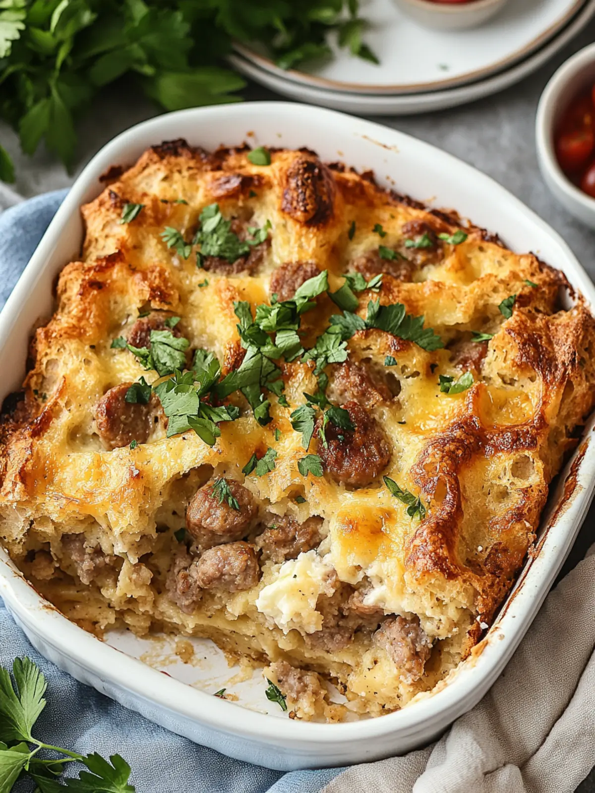 Sausage Breakfast Strata: Your Perfect Make-Ahead Brunch Delight 5 Sausage Breakfast Strata