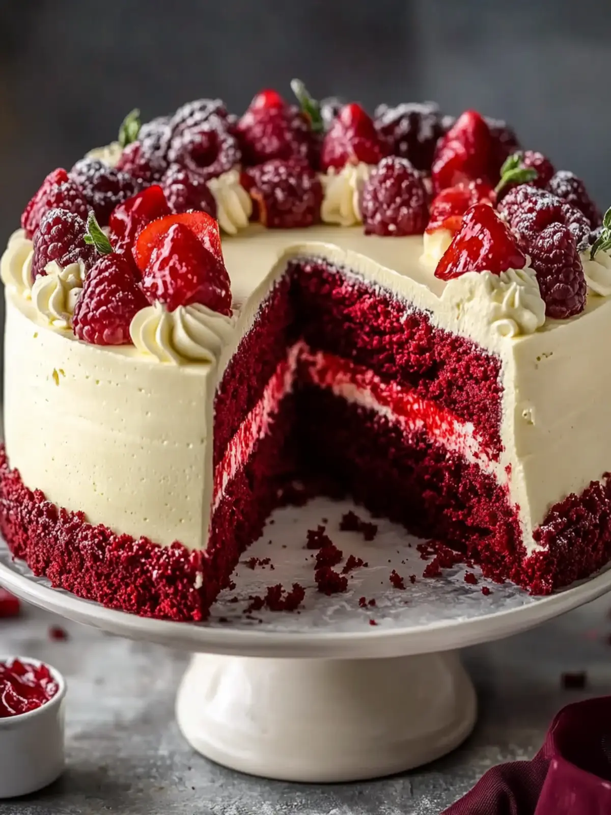 Red Velvet Cheesecake Layer Cake Recipe for Ultimate Indulgence 4 Red Velvet Cheesecake Layer Cake Recipe