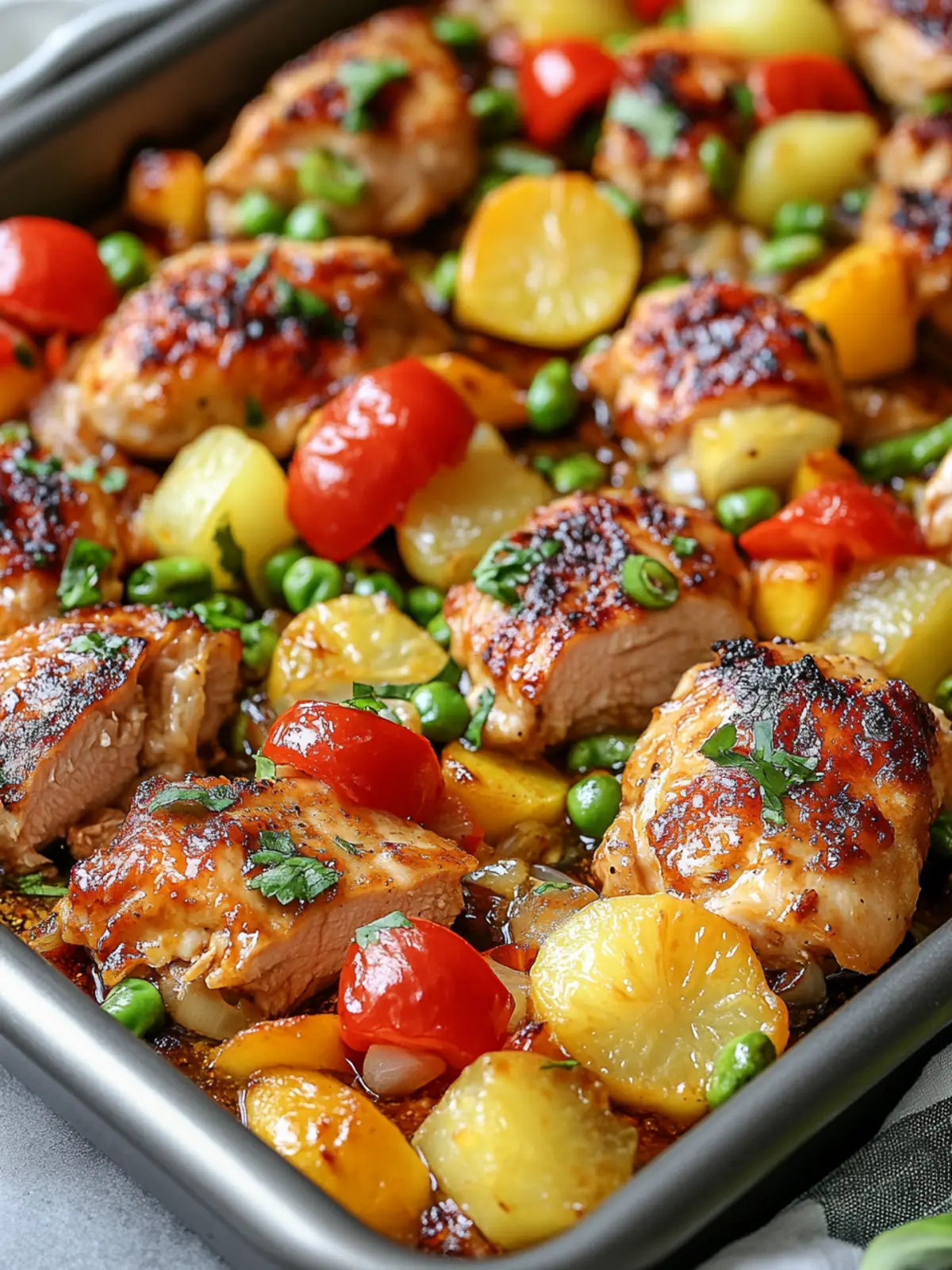 Hawaiian Chicken Sheet Pan: A Tropical Twist for Busy Nights 2 Hawaiian Chicken Sheet Pan