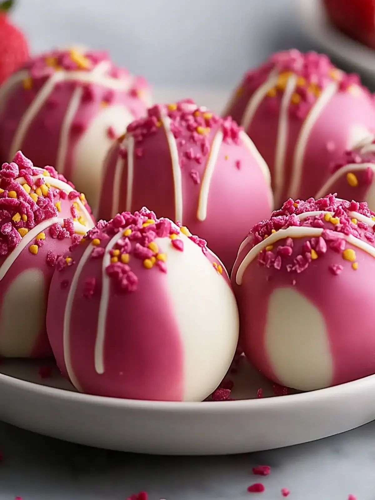 Irresistible Strawberry Cheesecake Truffle Balls Recipe You’ll Love 3 Strawberry Cheesecake Truffle Balls Recipe