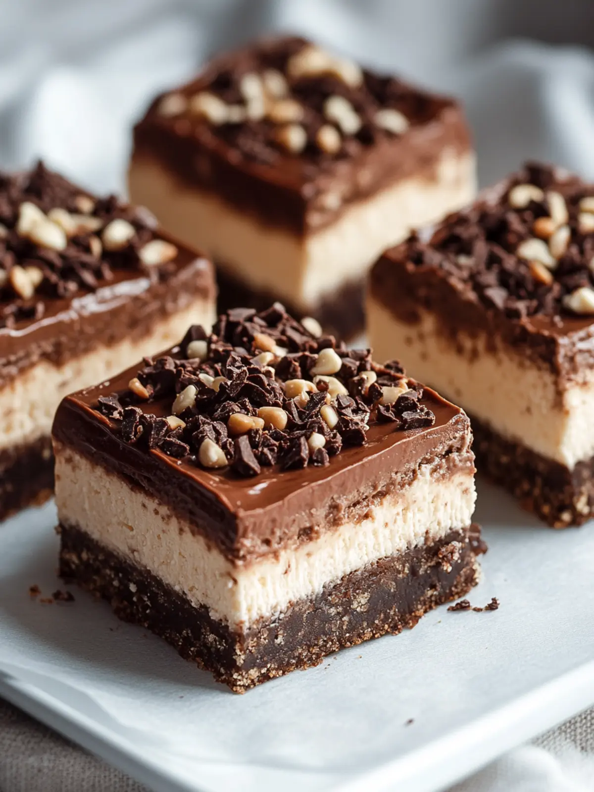 Irresistible Nutella Cheesecake Bars for Chocolate Lovers 4 Nutella Cheesecake Bars