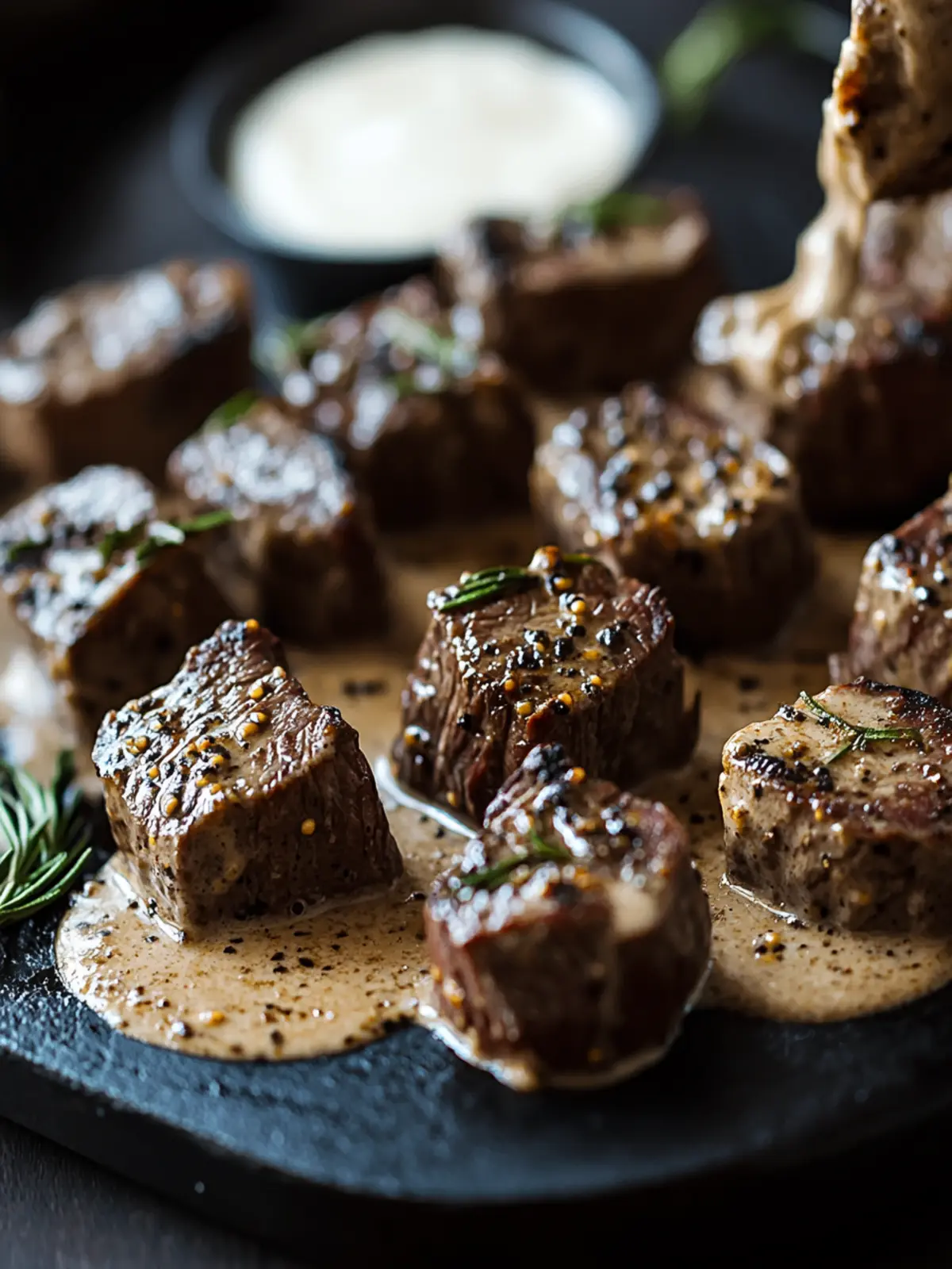 Irresistible Creamy Peppercorn Steak Bites for Quick Indulgence 2 Creamy Peppercorn Steak Bites