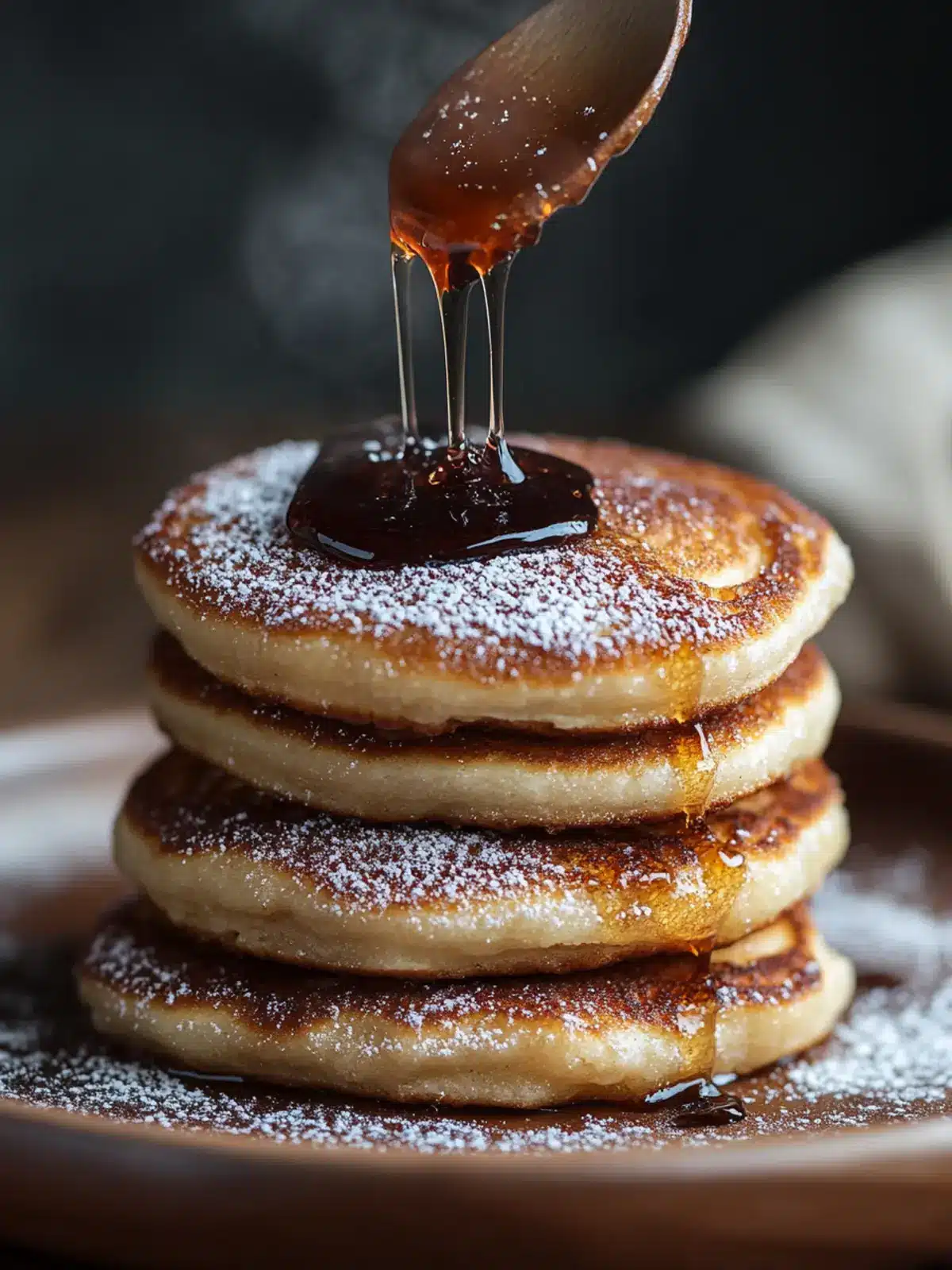Fluffy Spanish Churro Pancakes With Decadent Chocolate Sauce 4 Spanish Churro Pancakes