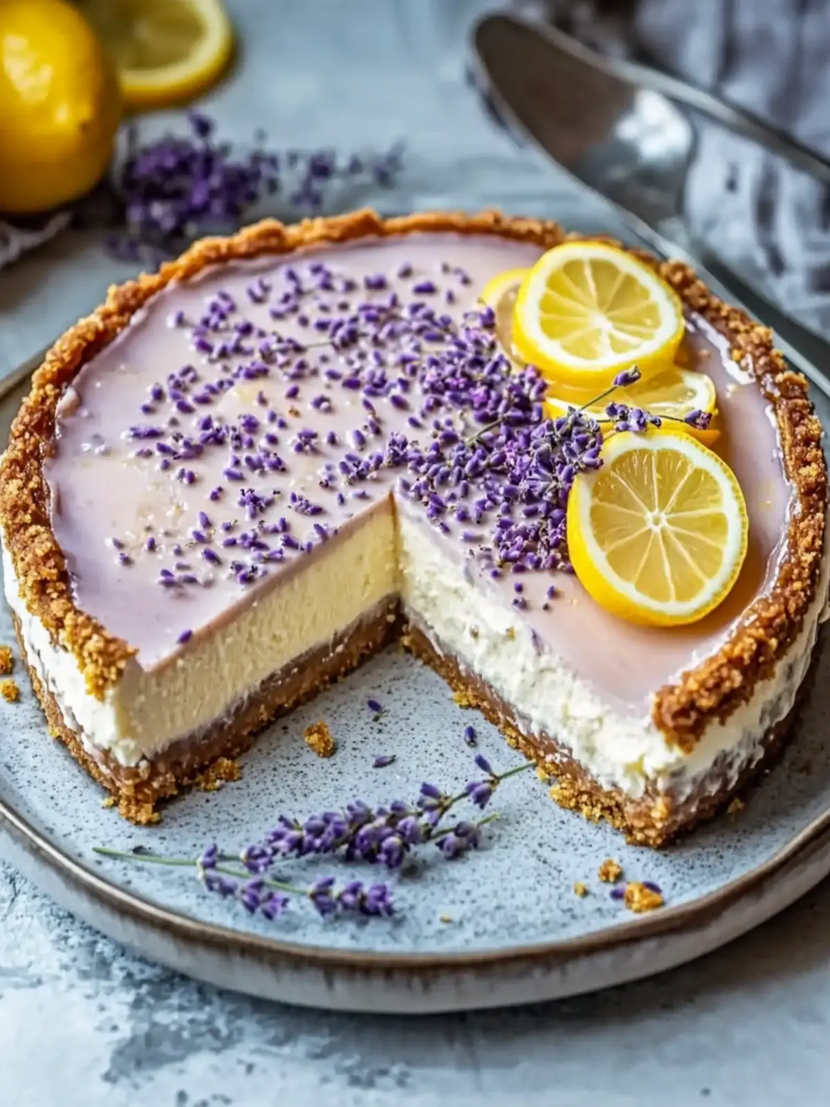 Ultimate Lemon Lavender Cheesecake for a Stunning Sweet Treat 5 Ultimate Lemon Lavender Cheesecake