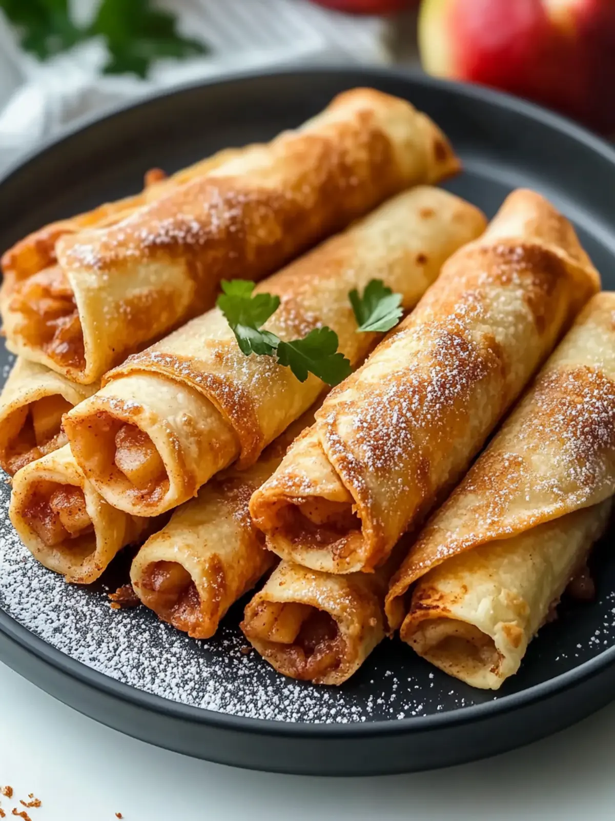 Easy Air Fryer Apple Pie Taquitos: Quick Comfort Dessert Delight 4 Easy Air Fryer Apple Pie Taquitos