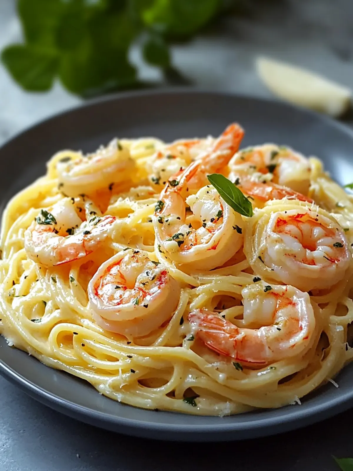 Creamy Shrimp Spaghetti: Your New Favorite Comfort Food 4 Spaghetti with Shrimp in Creamy Cheese Sauce