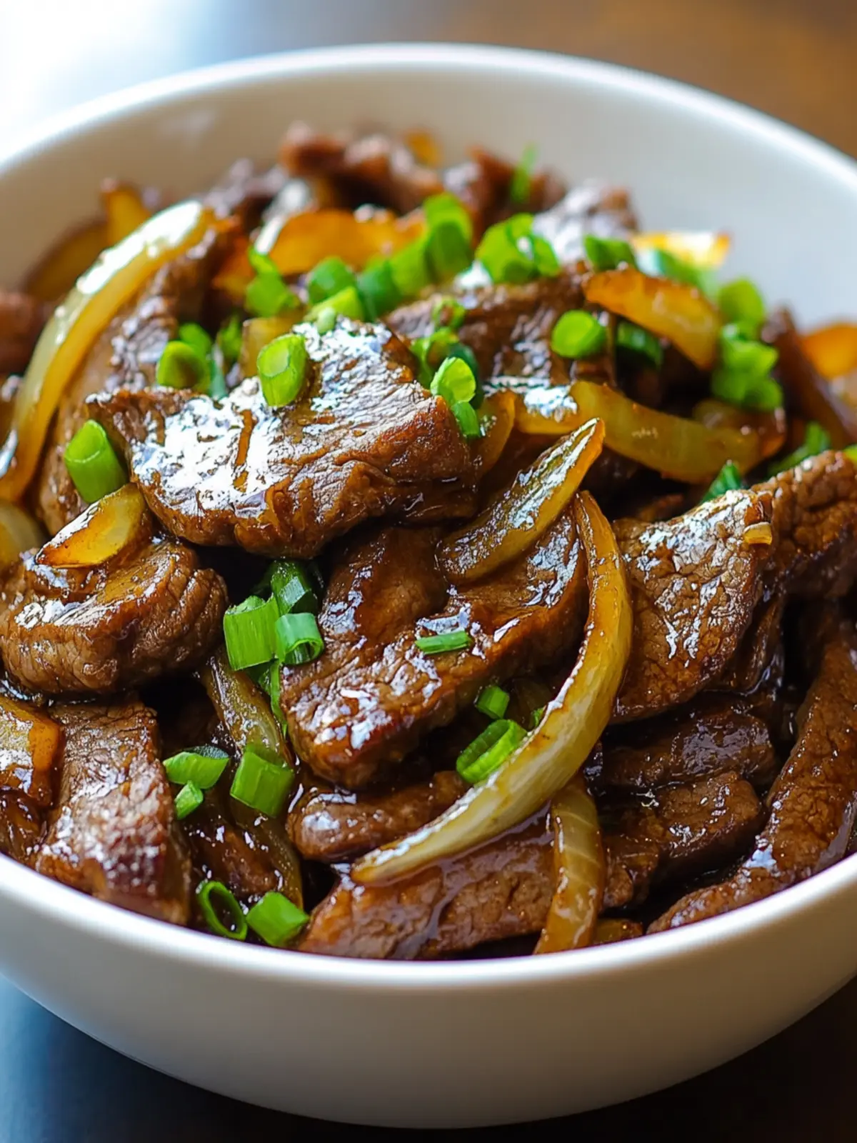 Savory Beef Caramelized with Onions & Soy Sauce in 30 Minutes 2 Beef Caramelized with Onions & Soy Sauce