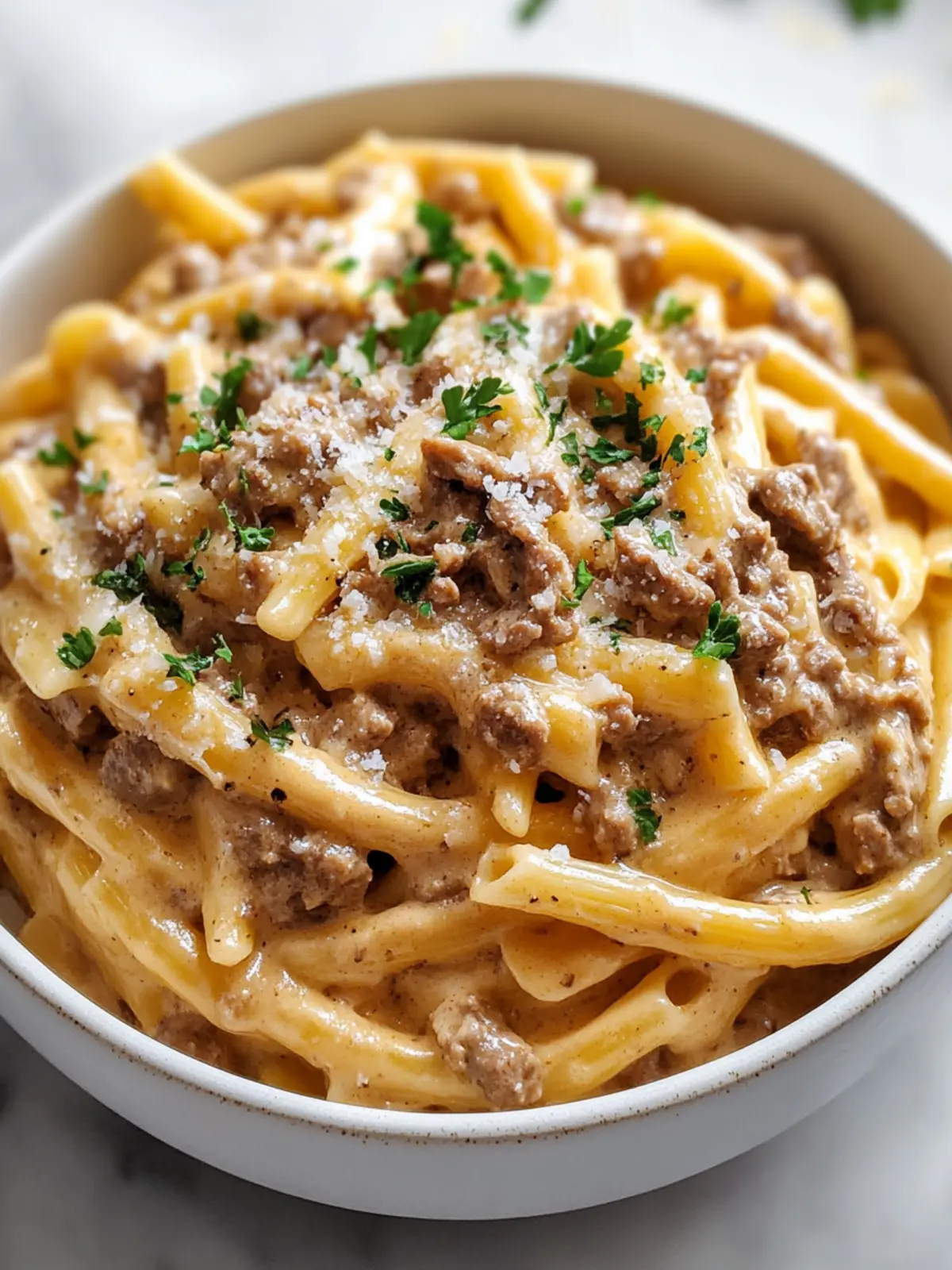Creamy High Protein Beef Pasta for a Cozy Weeknight Dinner 4 Creamy High Protein Beef Pasta