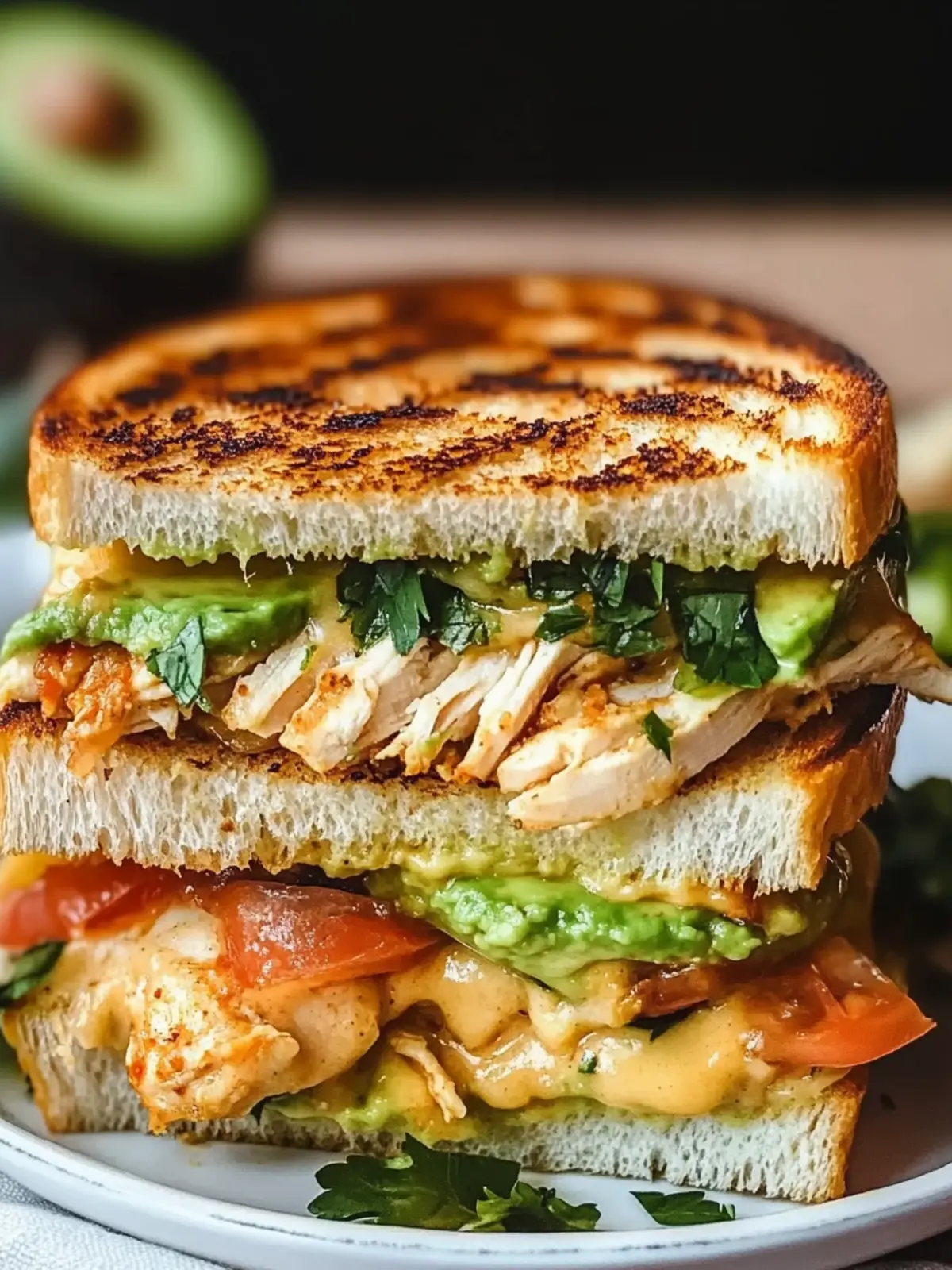 Delicious Chicken Avocado Melt Sandwich for Ultimate Flavor 2 Chicken Avocado Melt Sandwich