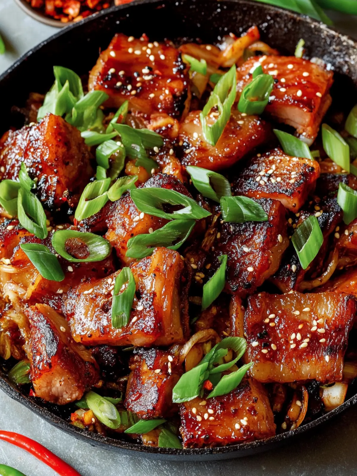 Healthy Korean Pork Belly Skillet Your New Family Favorite Dish 2 Healthy Korean Pork Belly Skillet