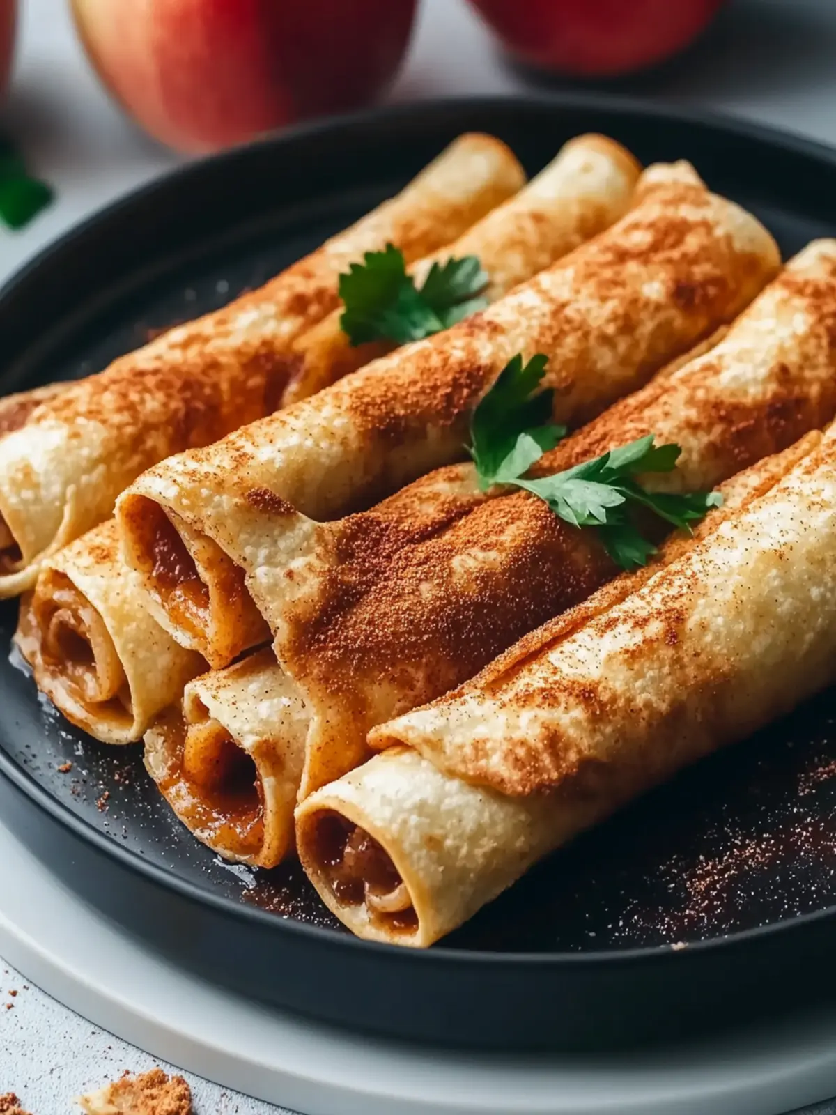 Easy Air Fryer Apple Pie Taquitos: Quick Comfort Dessert Delight 2 Easy Air Fryer Apple Pie Taquitos
